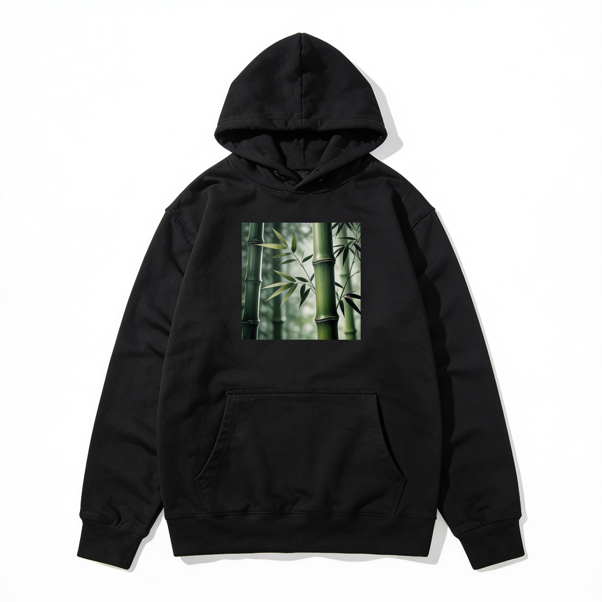 Bamboo Lounge Hoodie - Unisex Cotton Polyester Pullover with Hood and Kangaroo Pocket