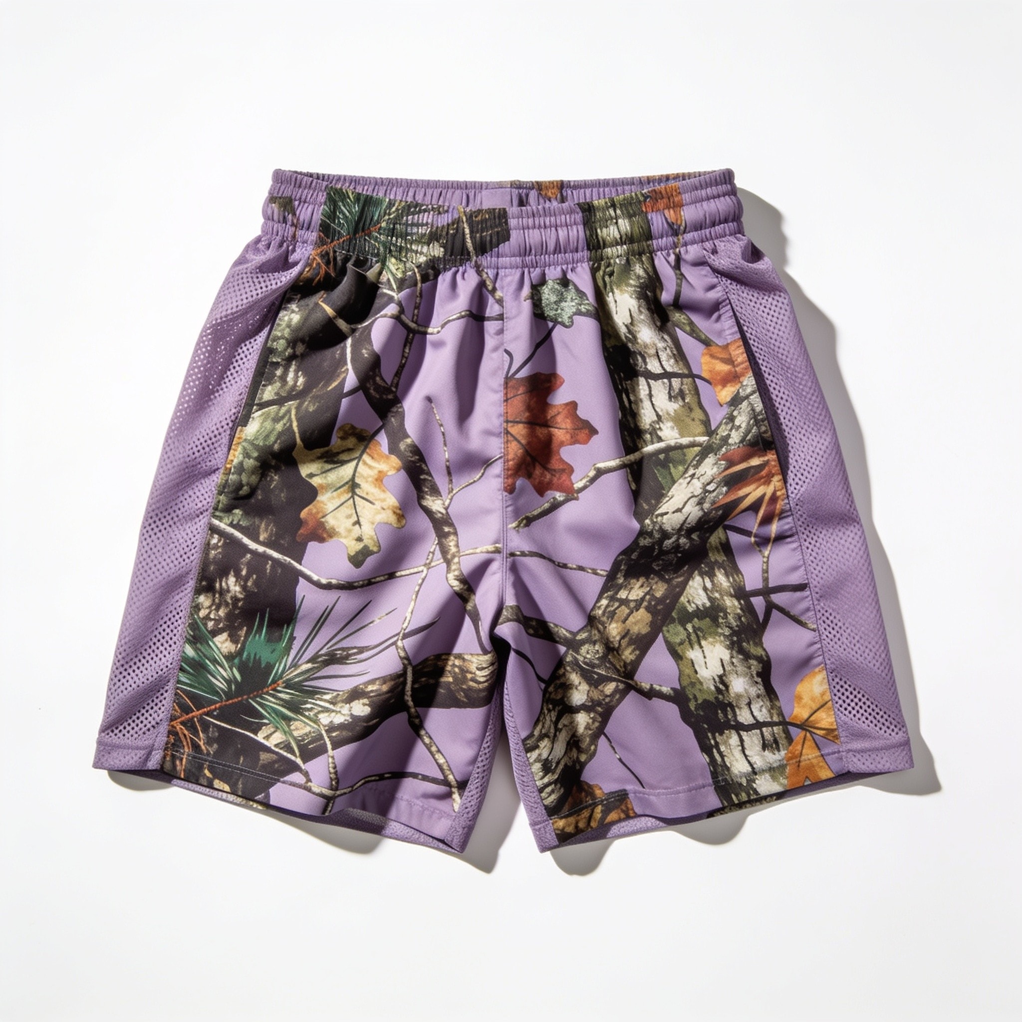 Realtree Aspect Lavender Camo Mesh Shorts - 5" Inseam, Men's