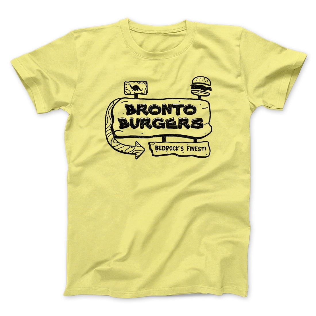Bronto Burgers Bedrock Unisex T-Shirt - Soft Cotton Vintage Fit