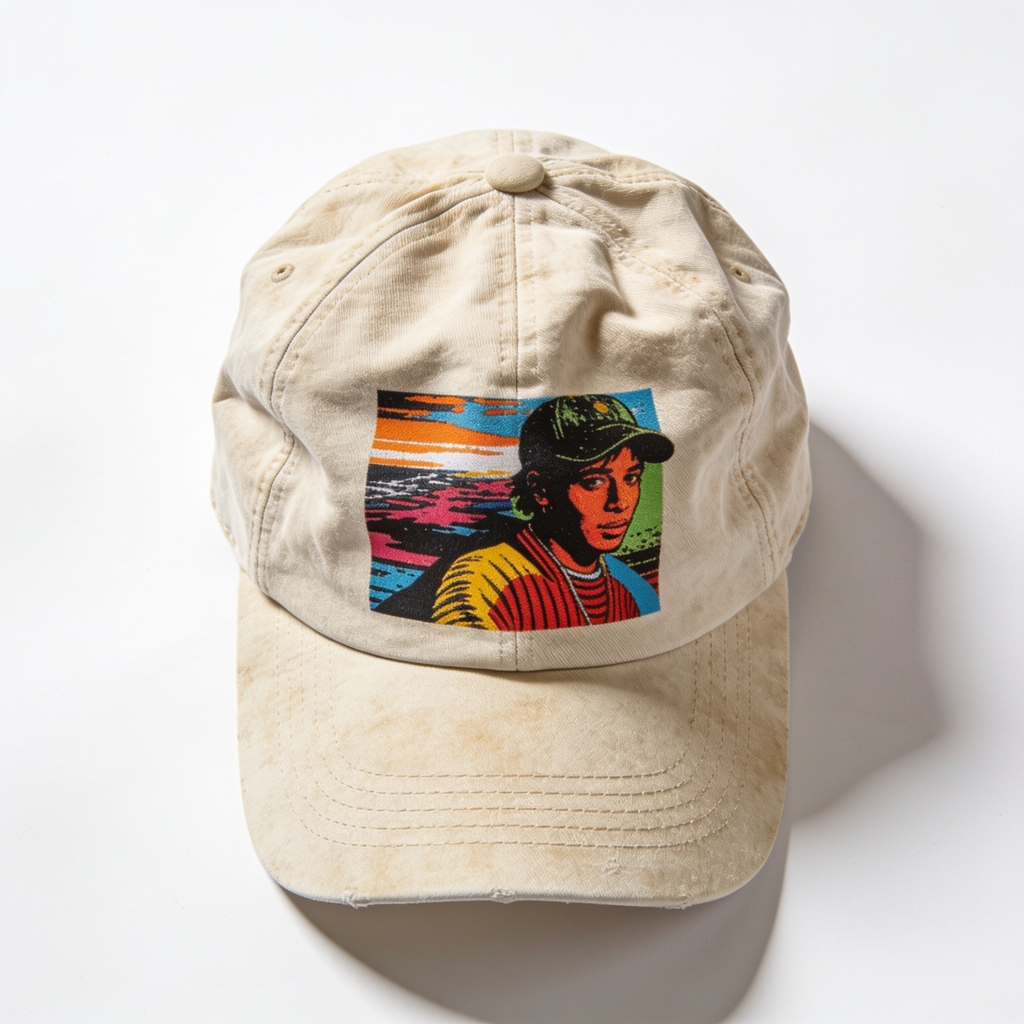 Essential Natural Cotton Acid Wash Unisex Hat - Breathable Adjustable Cap