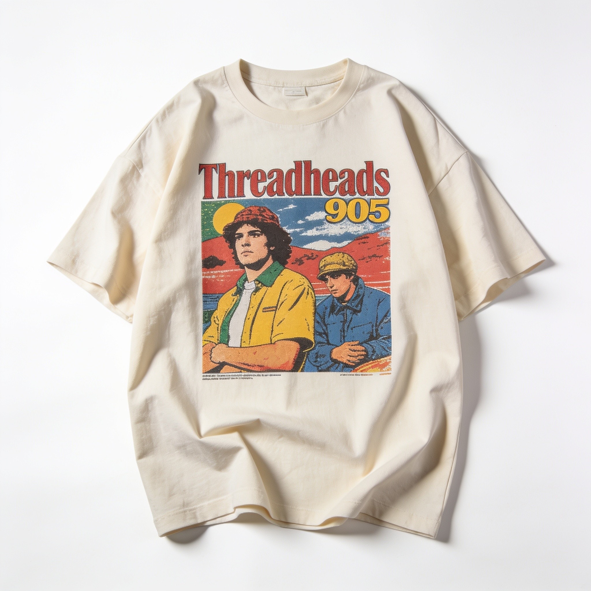 Overkill Oversized Graphic Tee - Threadheads 90s Boxy Fit Unisex Cotton T-Shirt