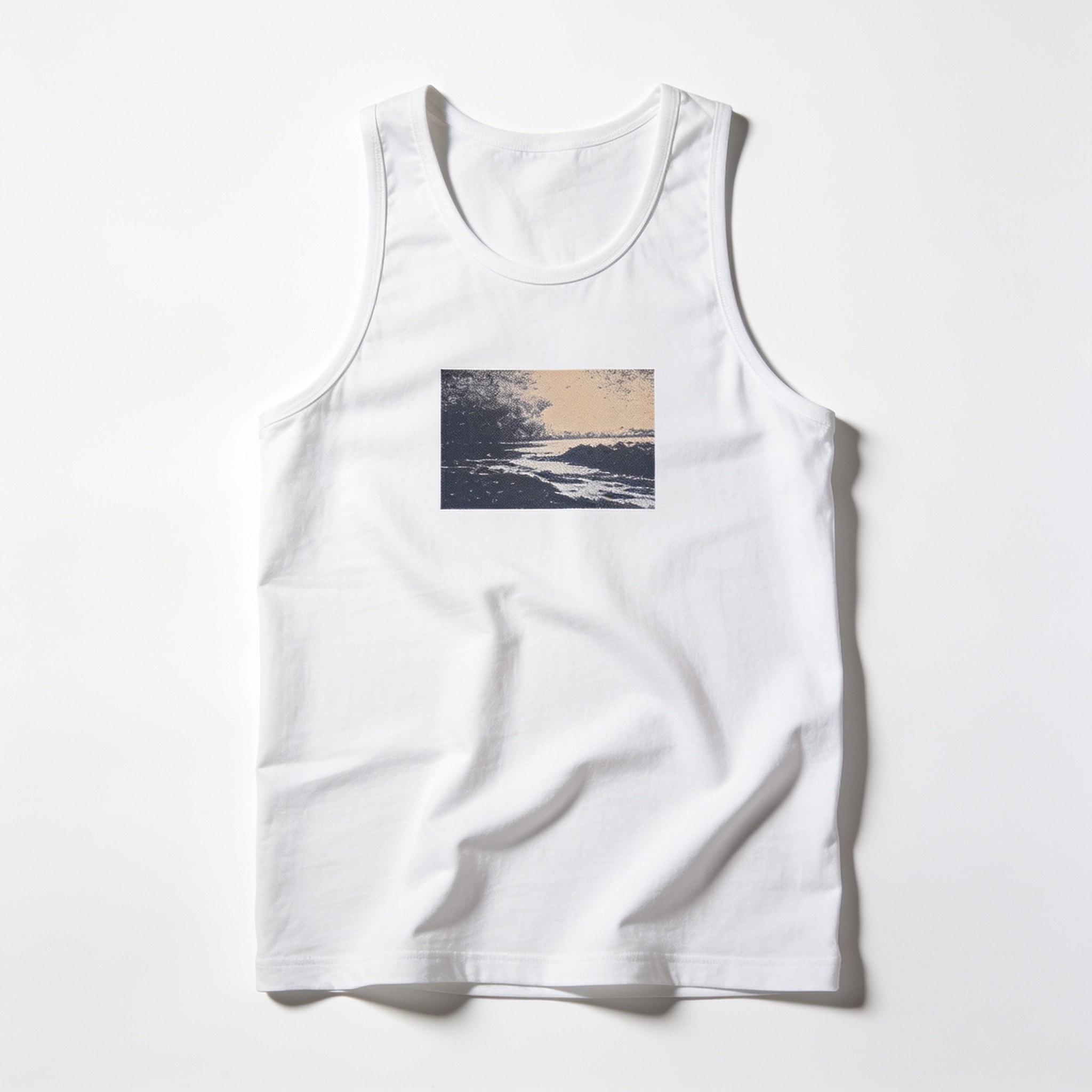 Anyone Under 75 Men/Unisex Tank Top - Modern Fit Combed Cotton