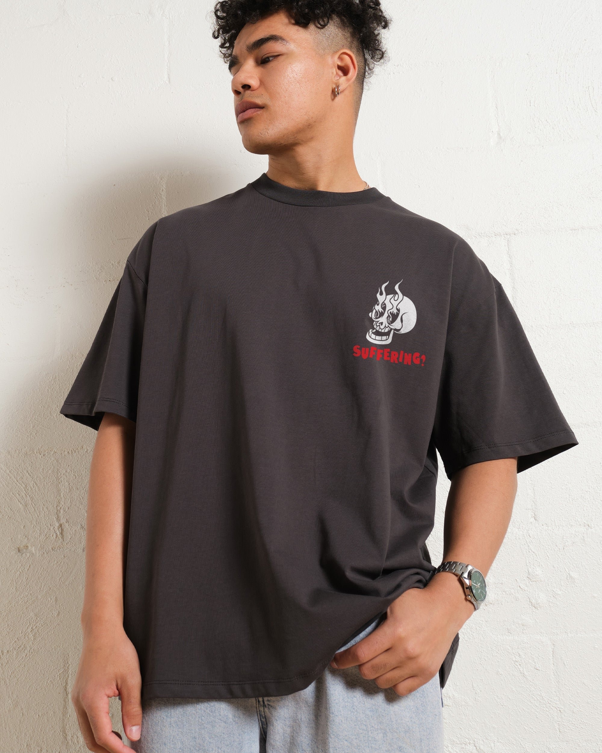 Stay Hydrated While You Suffer Oversized Graphic Tee Unisex 100% Combed Cotton