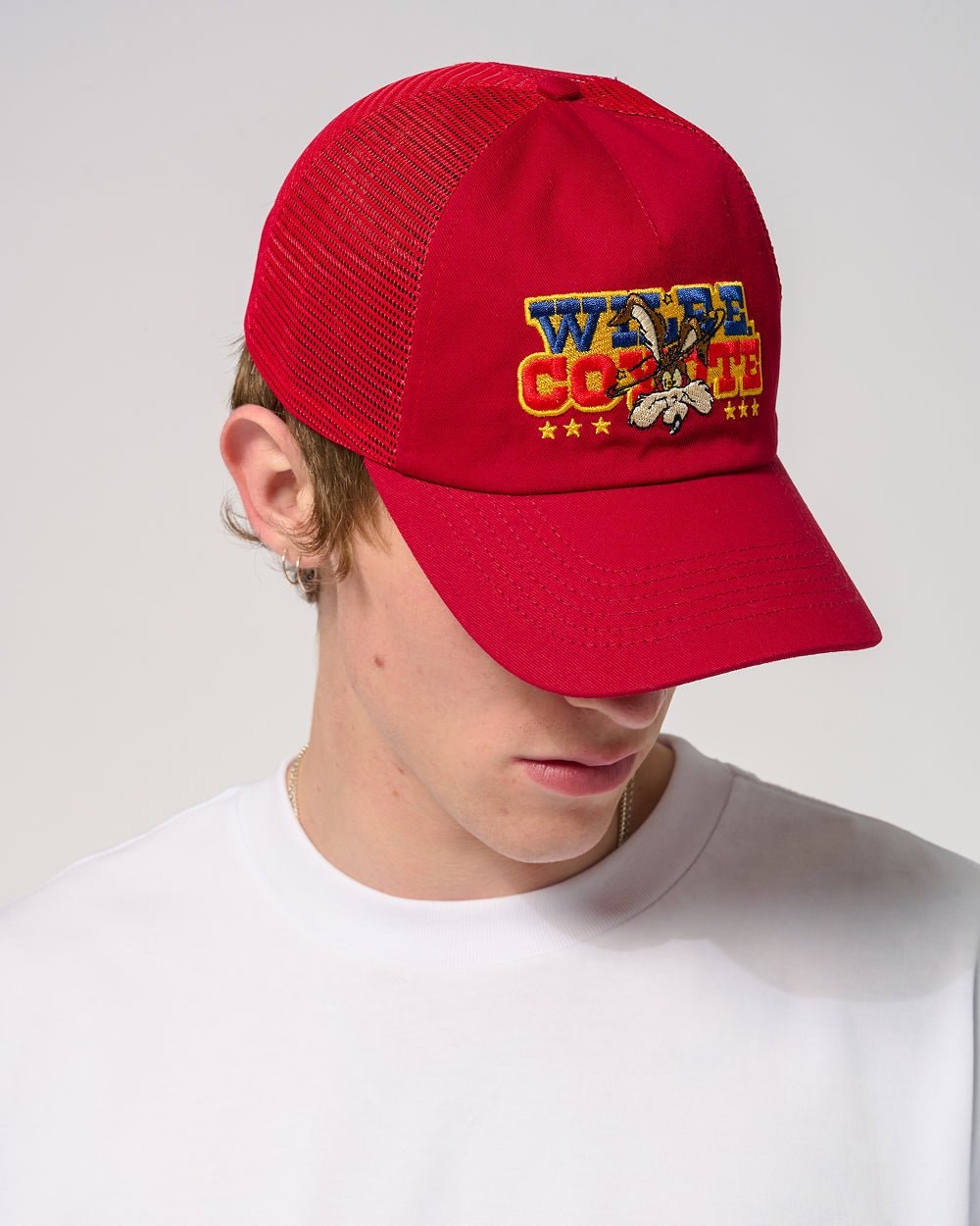 Wile E. Coyote Trucker Hat - Official Looney Tunes Premium Mesh Adjustable Unisex