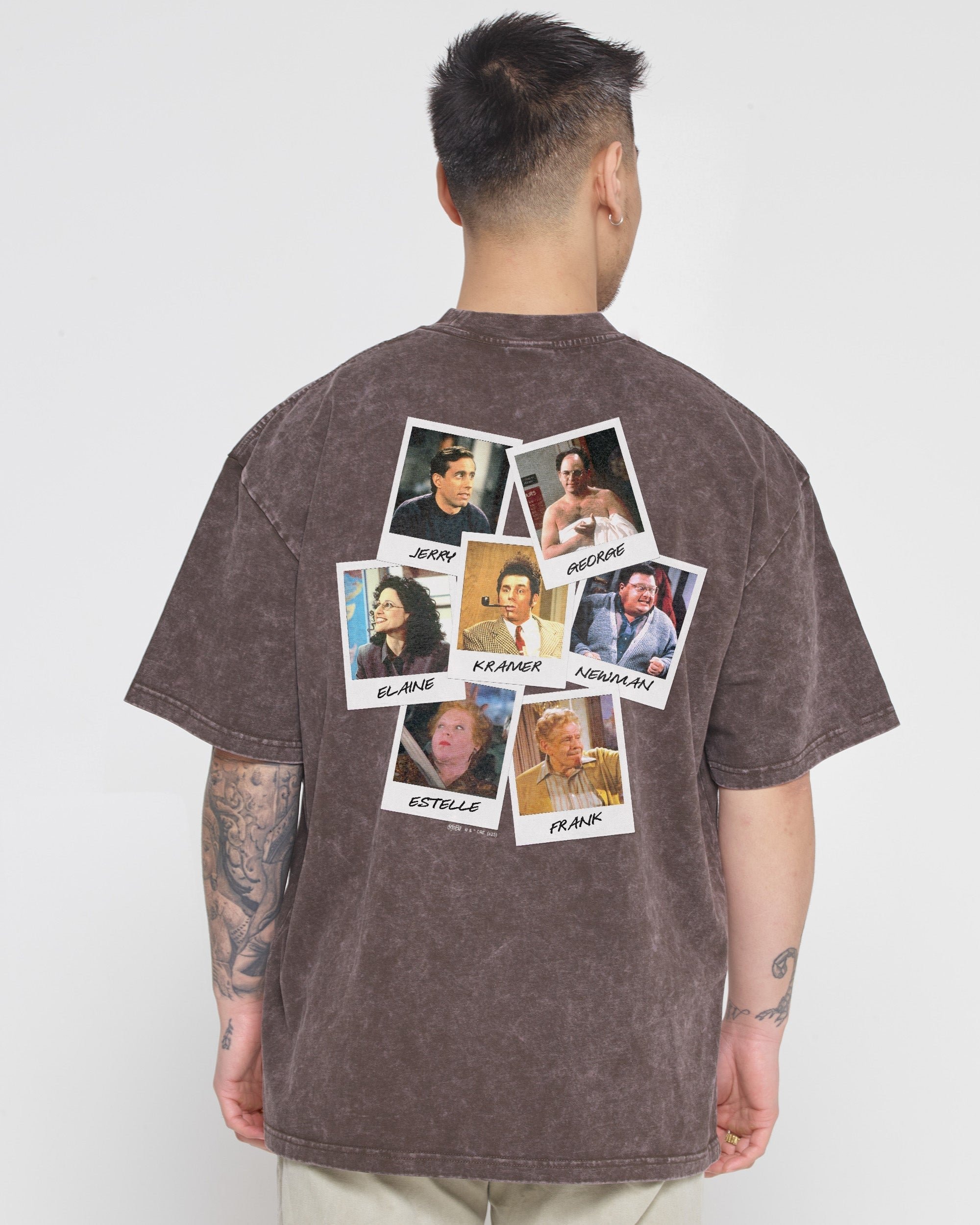 Group Photo Oversized Graphic Tee - Seinfeld Collab Unisex 90s Boxy Fit