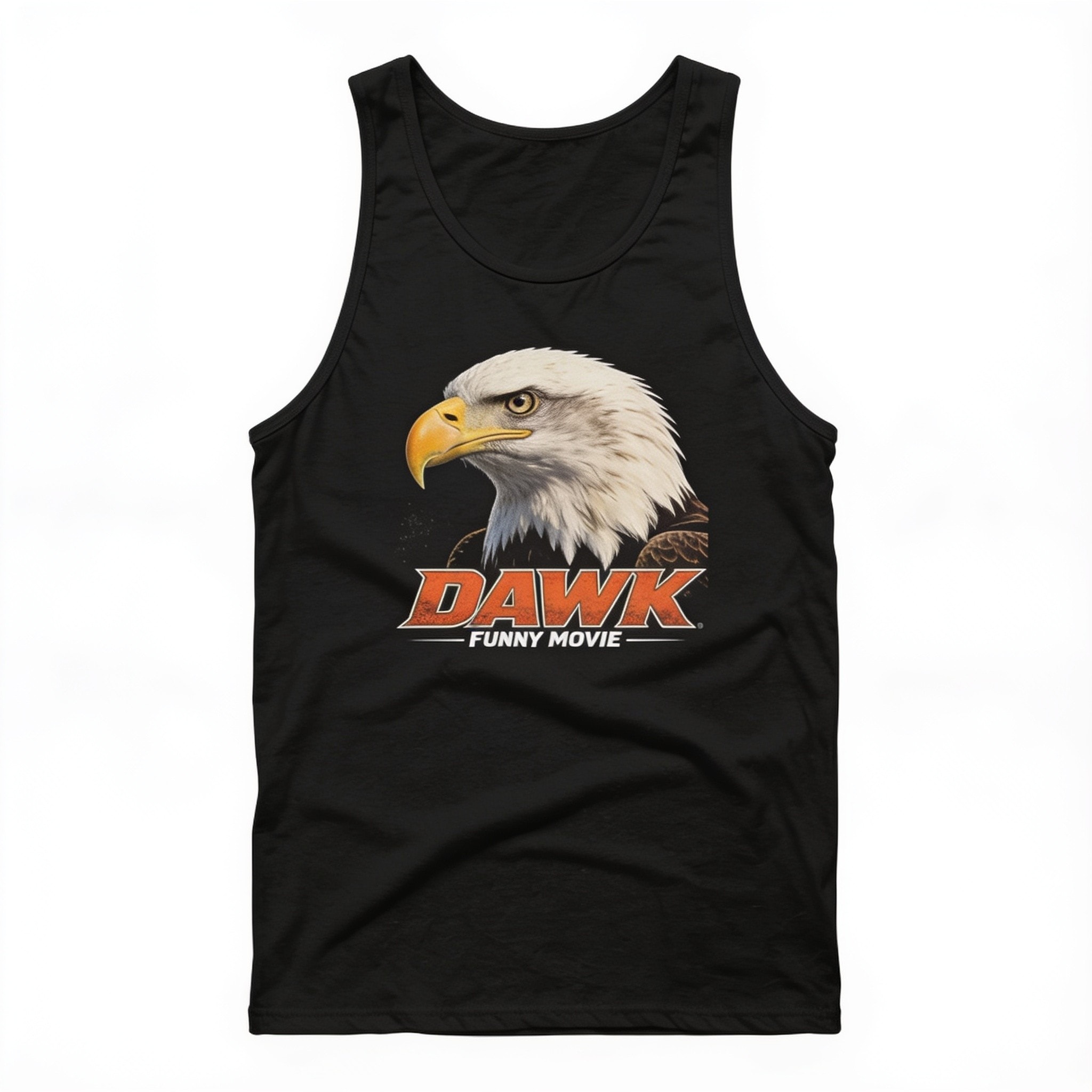 HAWKS Funny Movie Unisex Tank Top - Modern Fit Combed Cotton