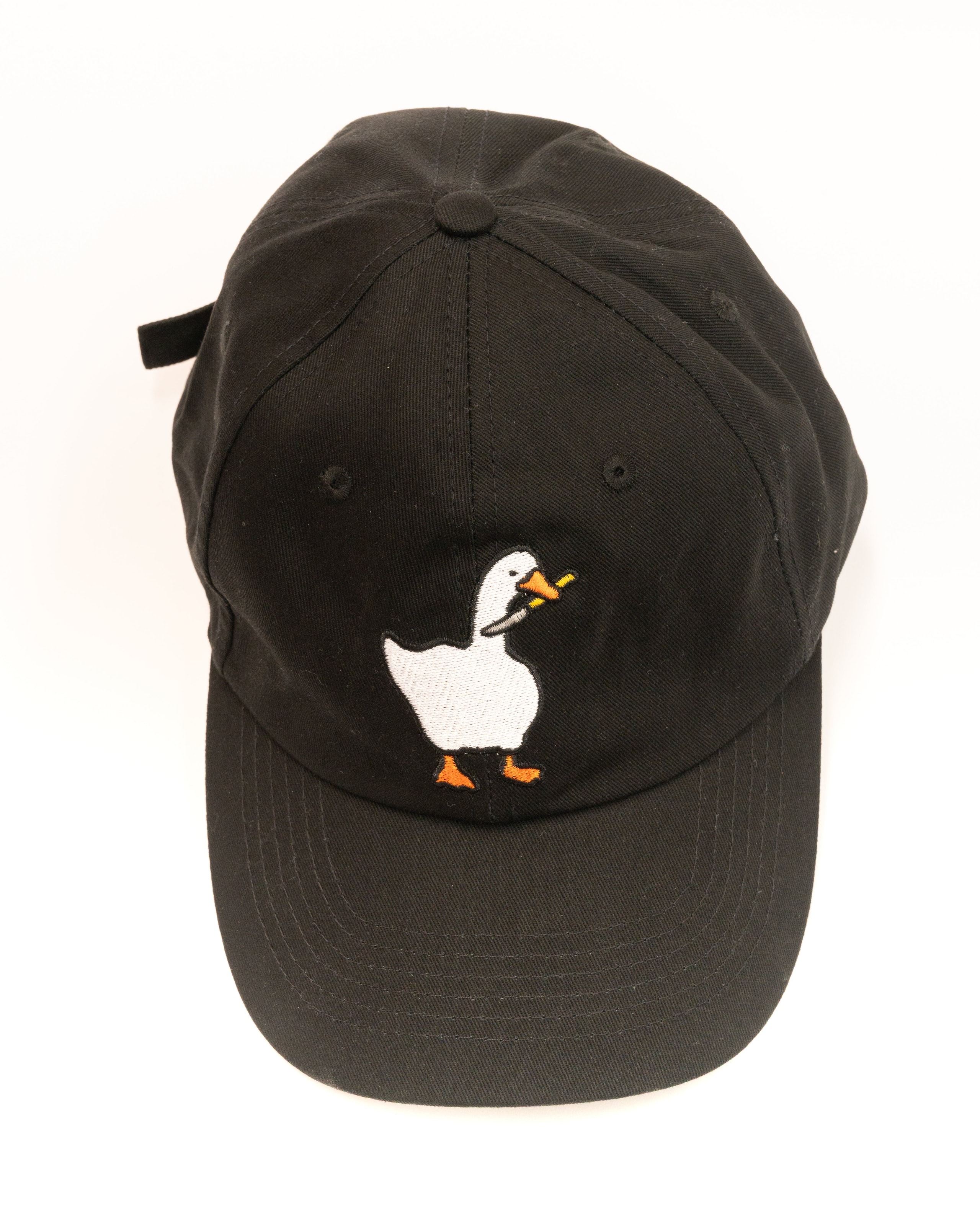 Goose Knife Embroidered Cotton Hat - Adjustable Unisex Cap by Threadheads