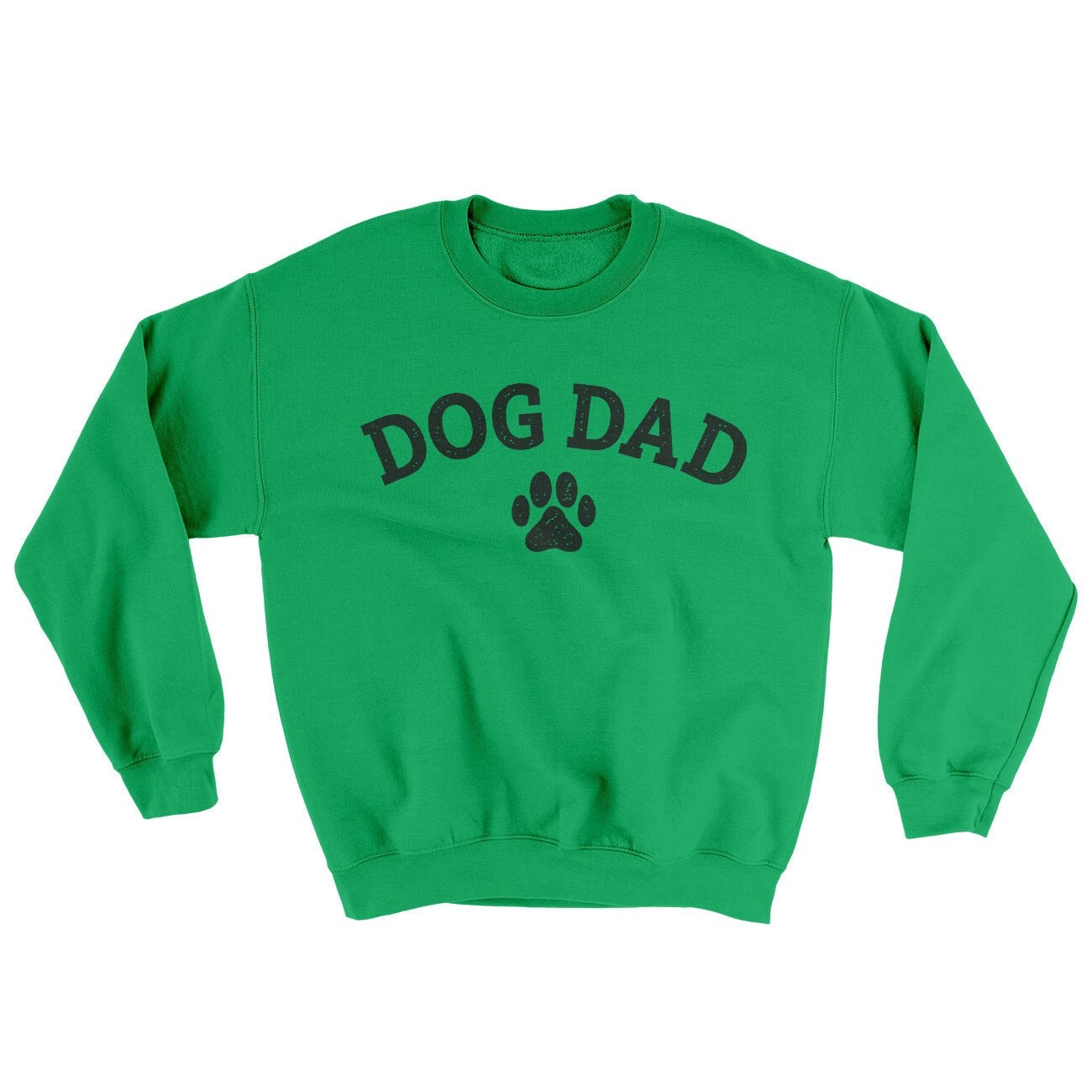 Dog Dad Ugly Sweater - Soft Cotton Poly Crewneck Sweatshirt