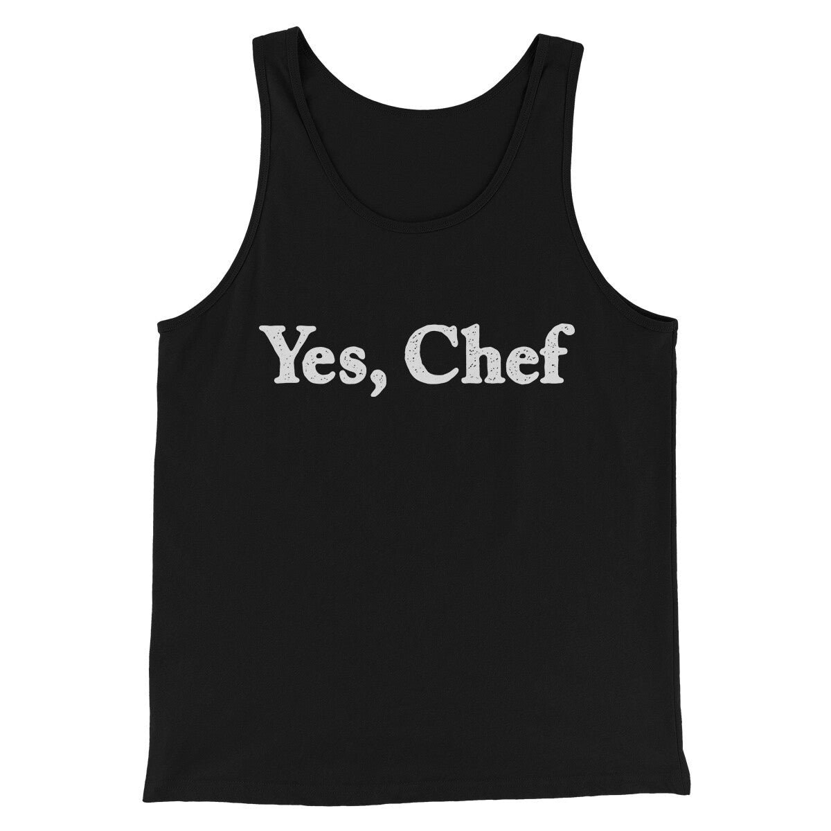 Yes Chef Men/Unisex Tank Top - Modern Fit Combed Ring-Spun Cotton