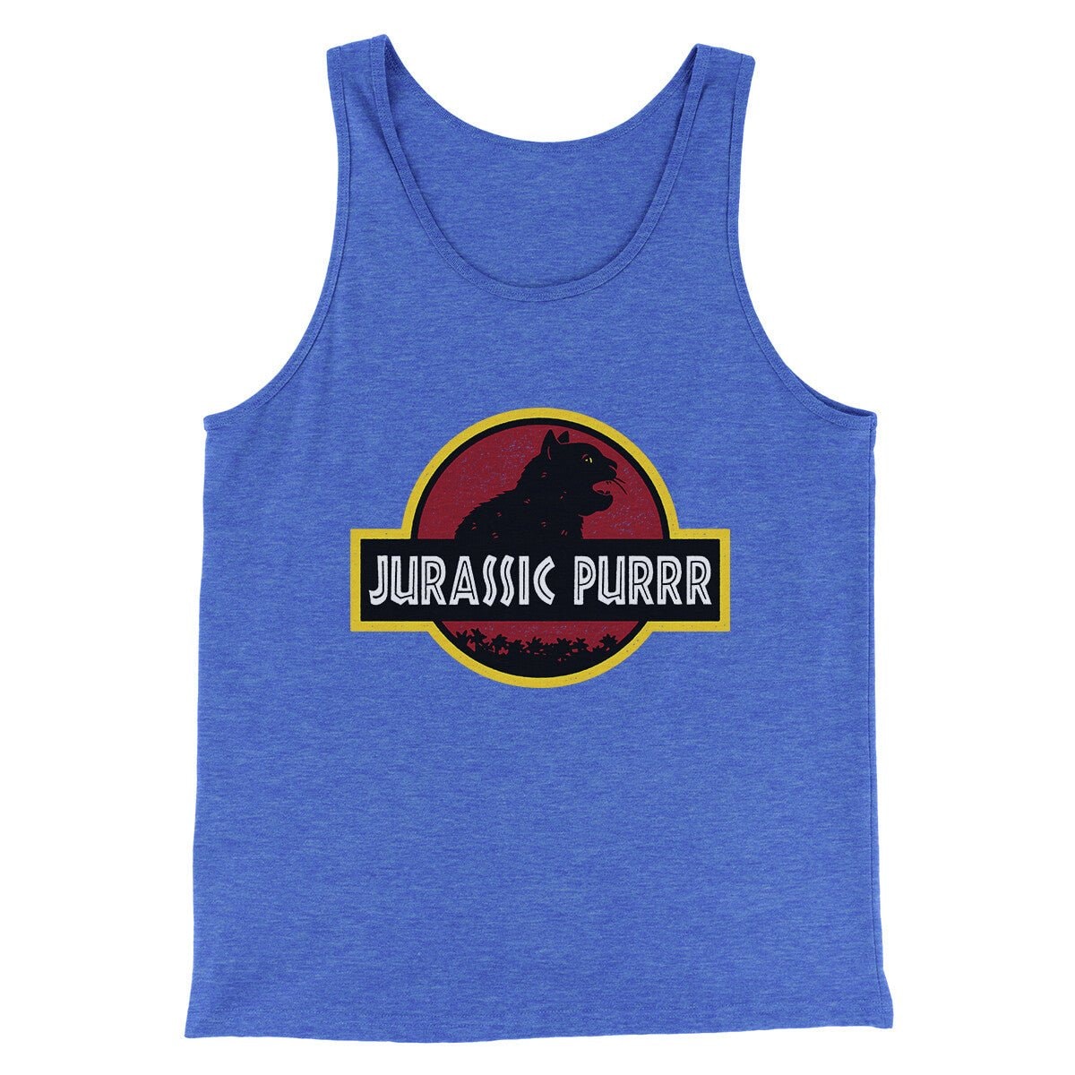 Jurassic Purr Funny Movie Unisex Tank Top - Combed Ring-Spun Cotton