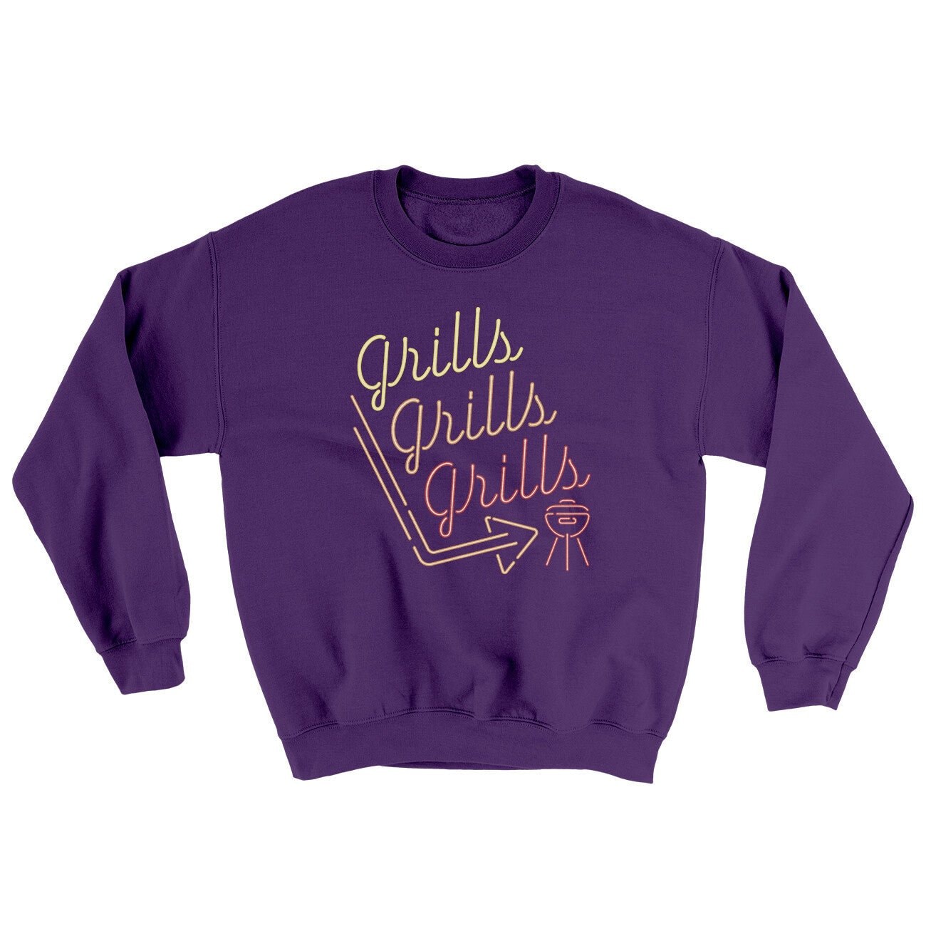 Grills Grills Grills Ugly Sweater Crewneck Sweatshirt