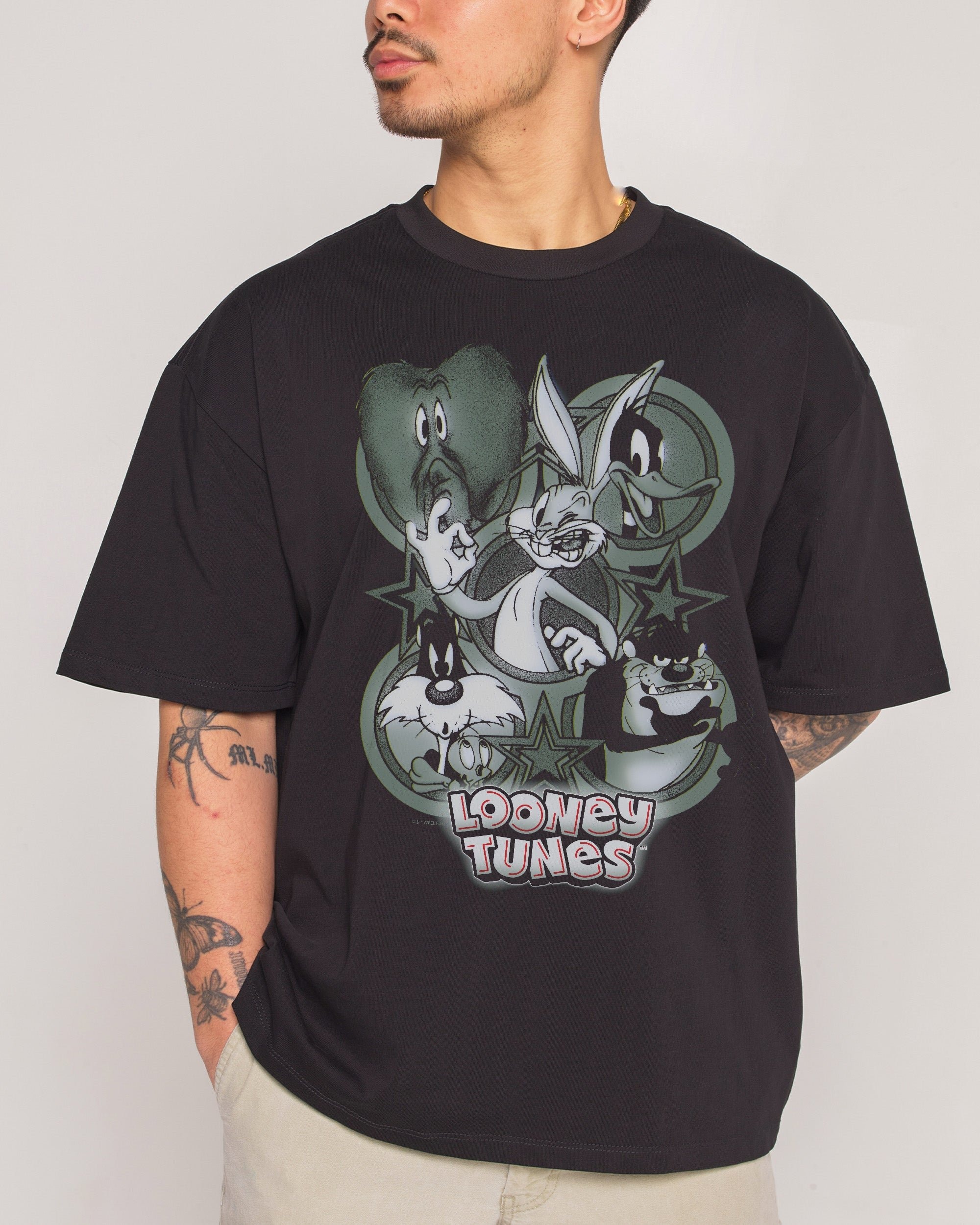 Looney Tunes Show Oversized Graphic T-Shirt Unisex 100% Combed Cotton 275gsm