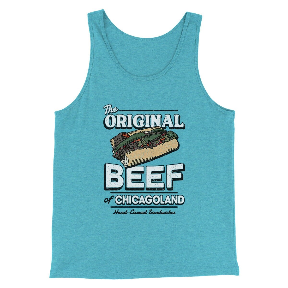 Original Beef Of Chicagoland Men/Unisex Tank Top - Combed Ring-Spun Cotton