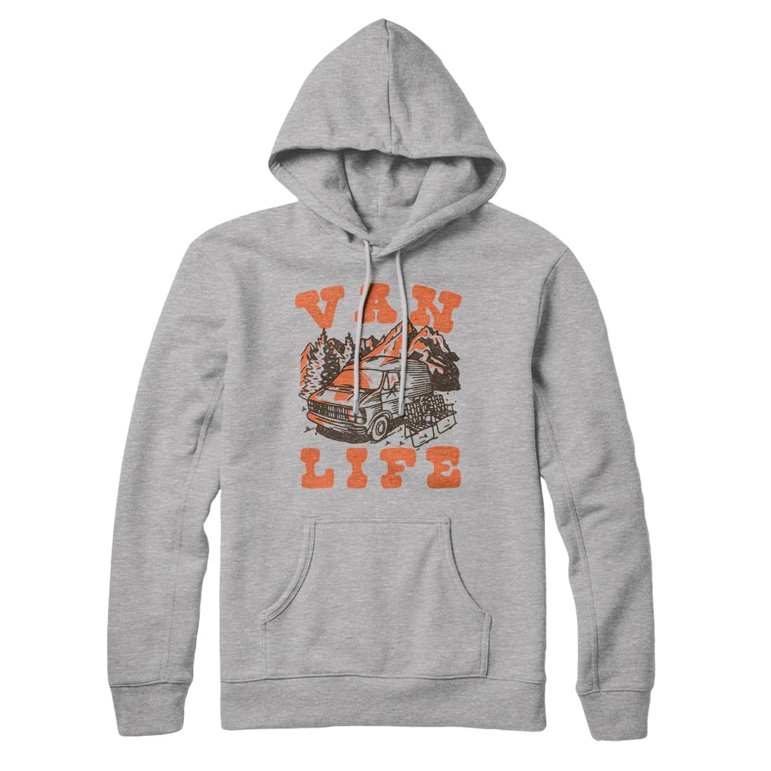 Van Life Unisex Pullover Hoodie - Cotton Polyester Blend, Loose Fit
