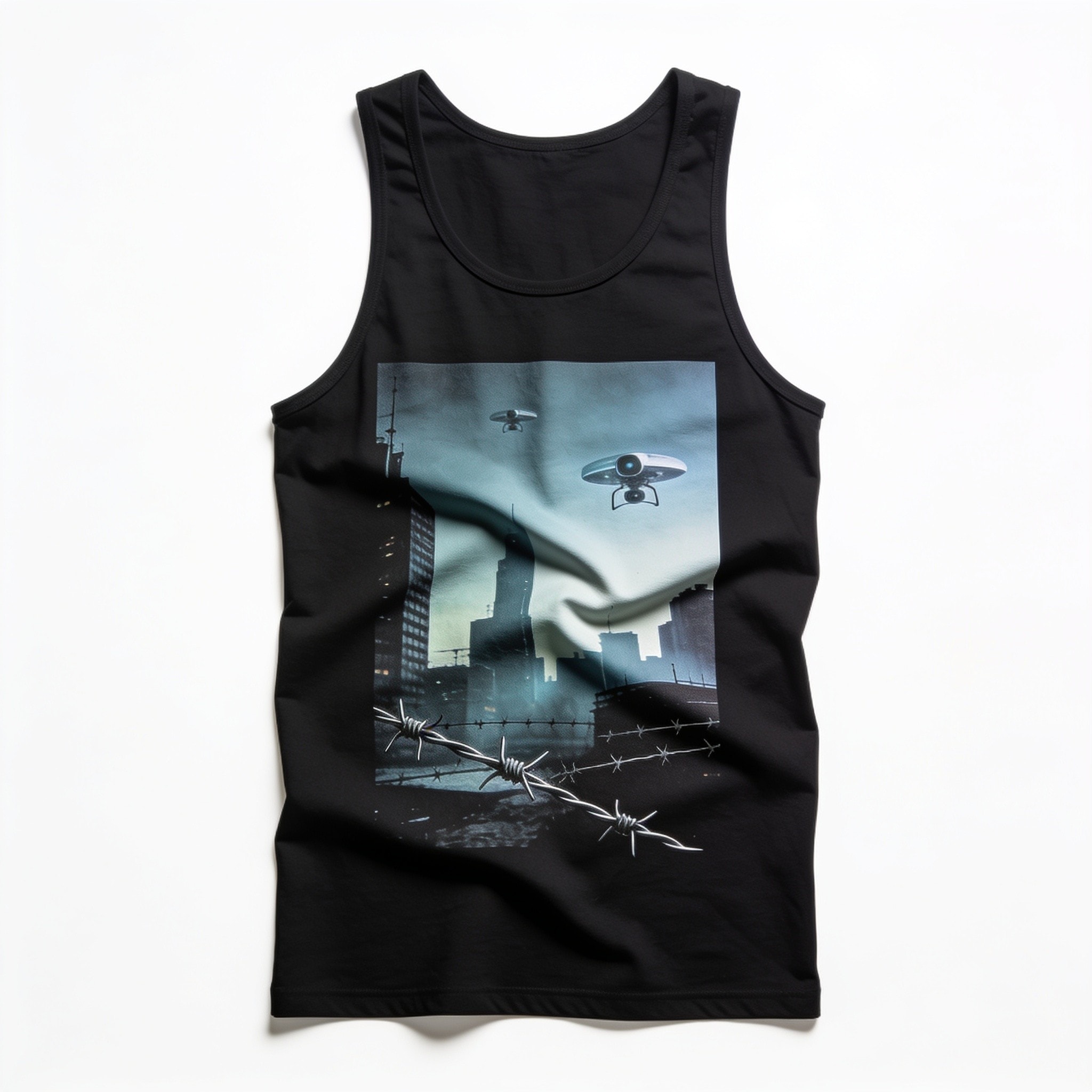 Make Orwell Fiction Again Unisex Tank Top - Combed Ring-Spun Cotton