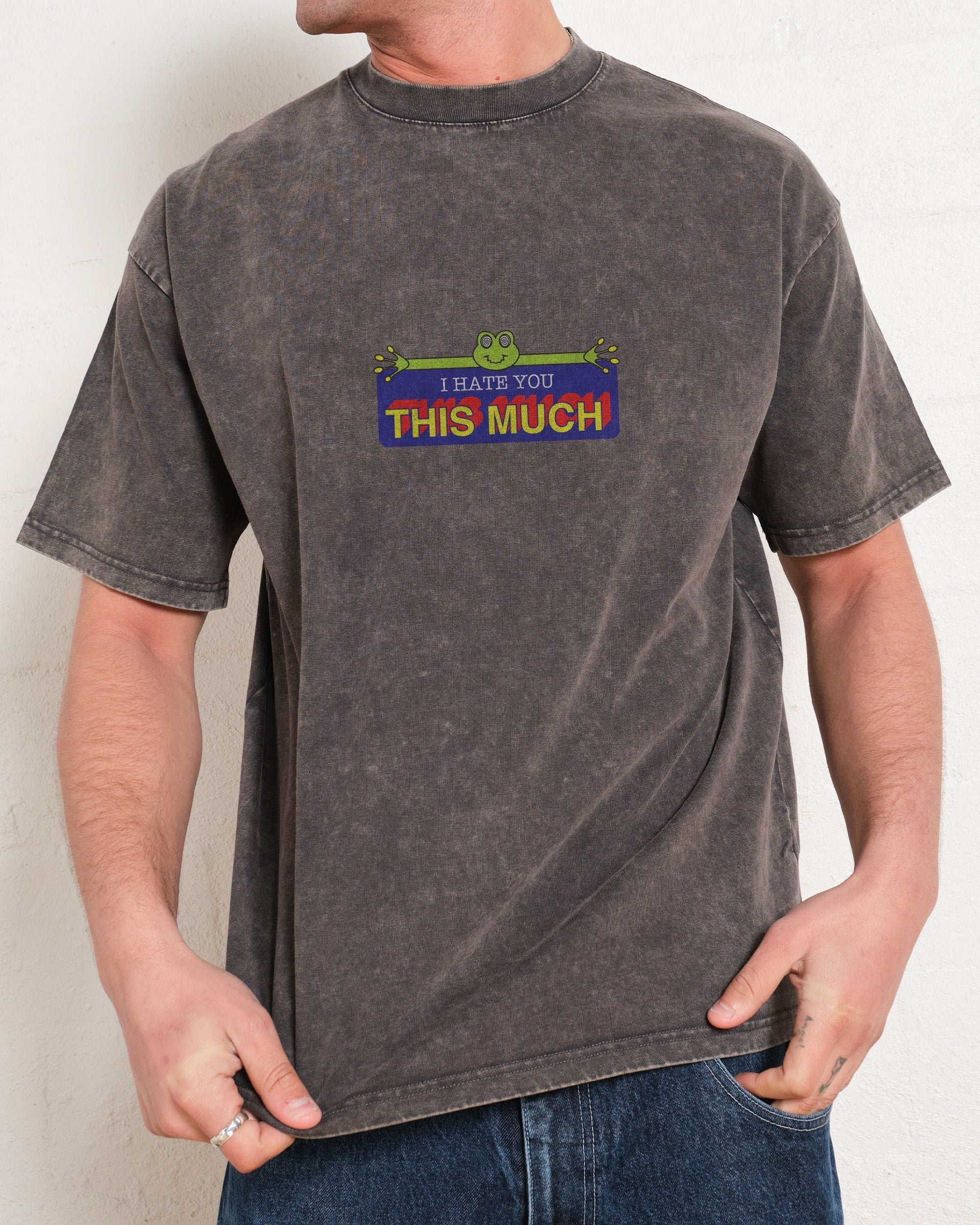 This Much Oversized Graphic Tee Unisex 90s Boxy Fit 100% Combed Cotton