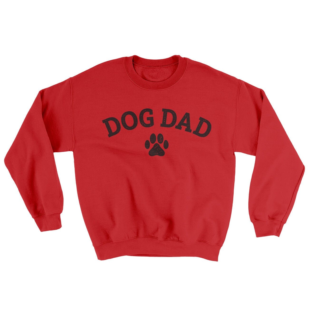 Dog Dad Ugly Sweater - Soft Cotton Poly Crewneck Sweatshirt