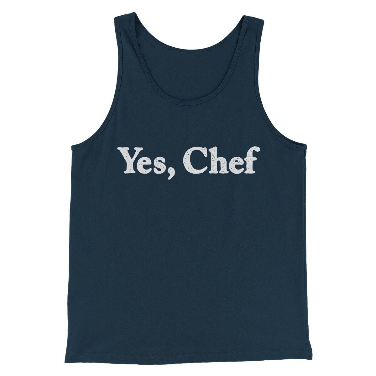 Yes Chef Men/Unisex Tank Top - Modern Fit Combed Ring-Spun Cotton