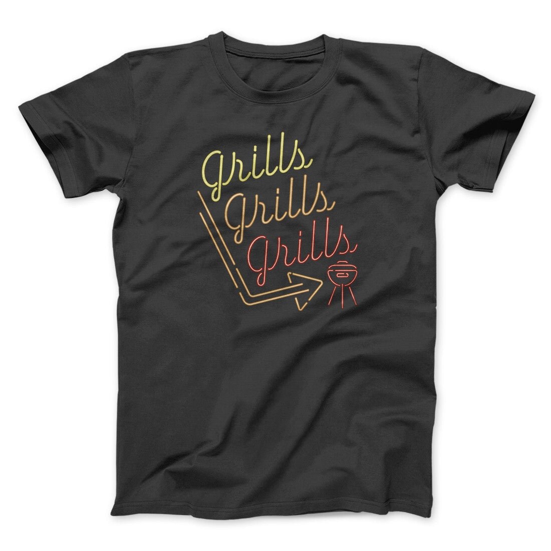 Grills Grills Grills Unisex T-Shirt BBQ Funny Graphic Cotton Tee