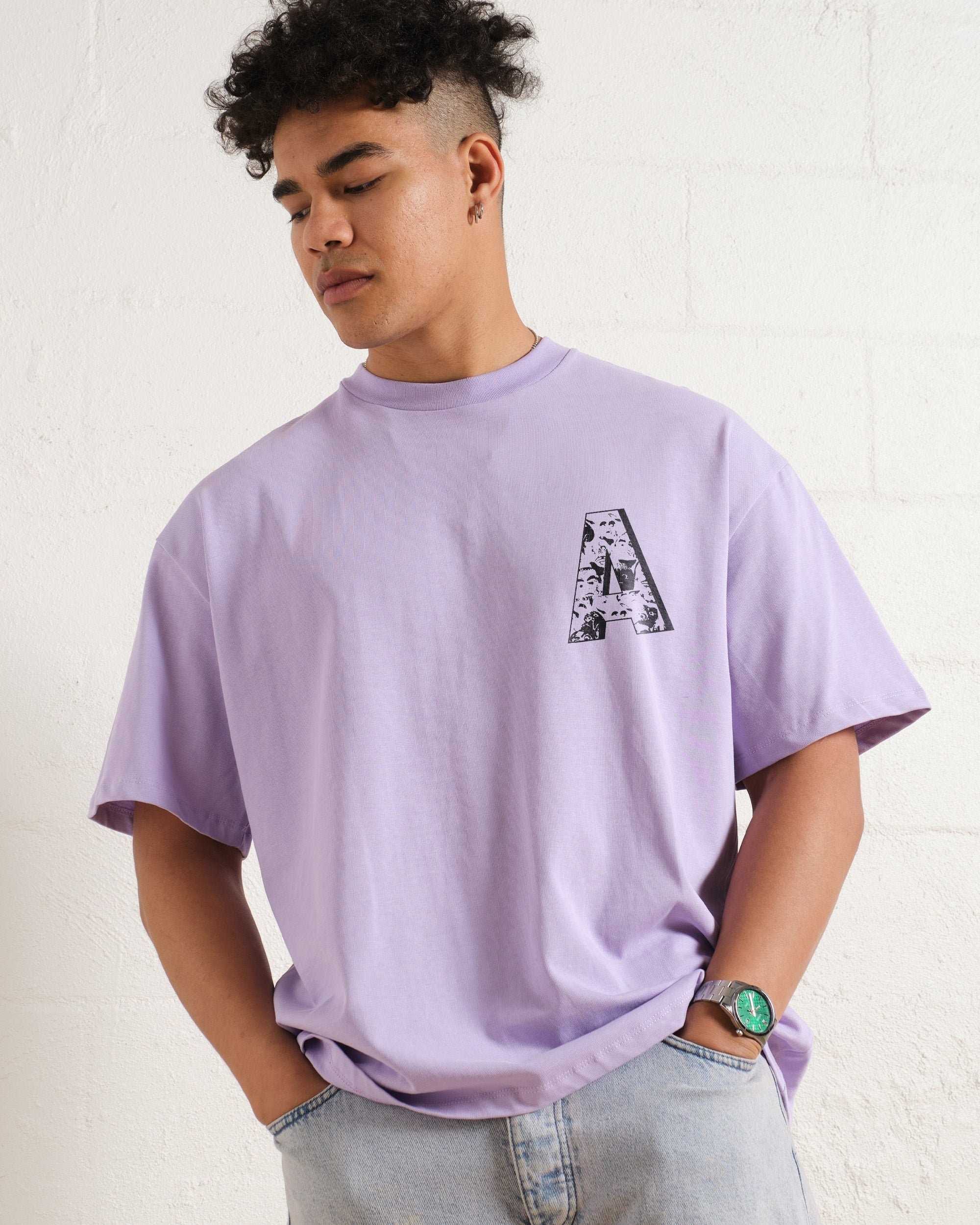 A Is For Anxiety Oversized Graphic Tee - Unisex 100% Combed Cotton Heavyweight 275gsm