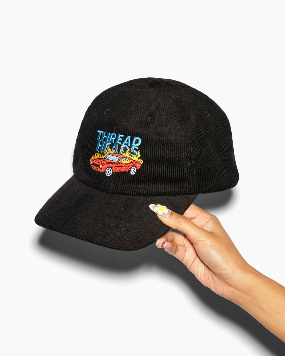Burning My Feelings Corduroy Hat - Premium 100% Cotton Adjustable Unisex Cap by Threadheads