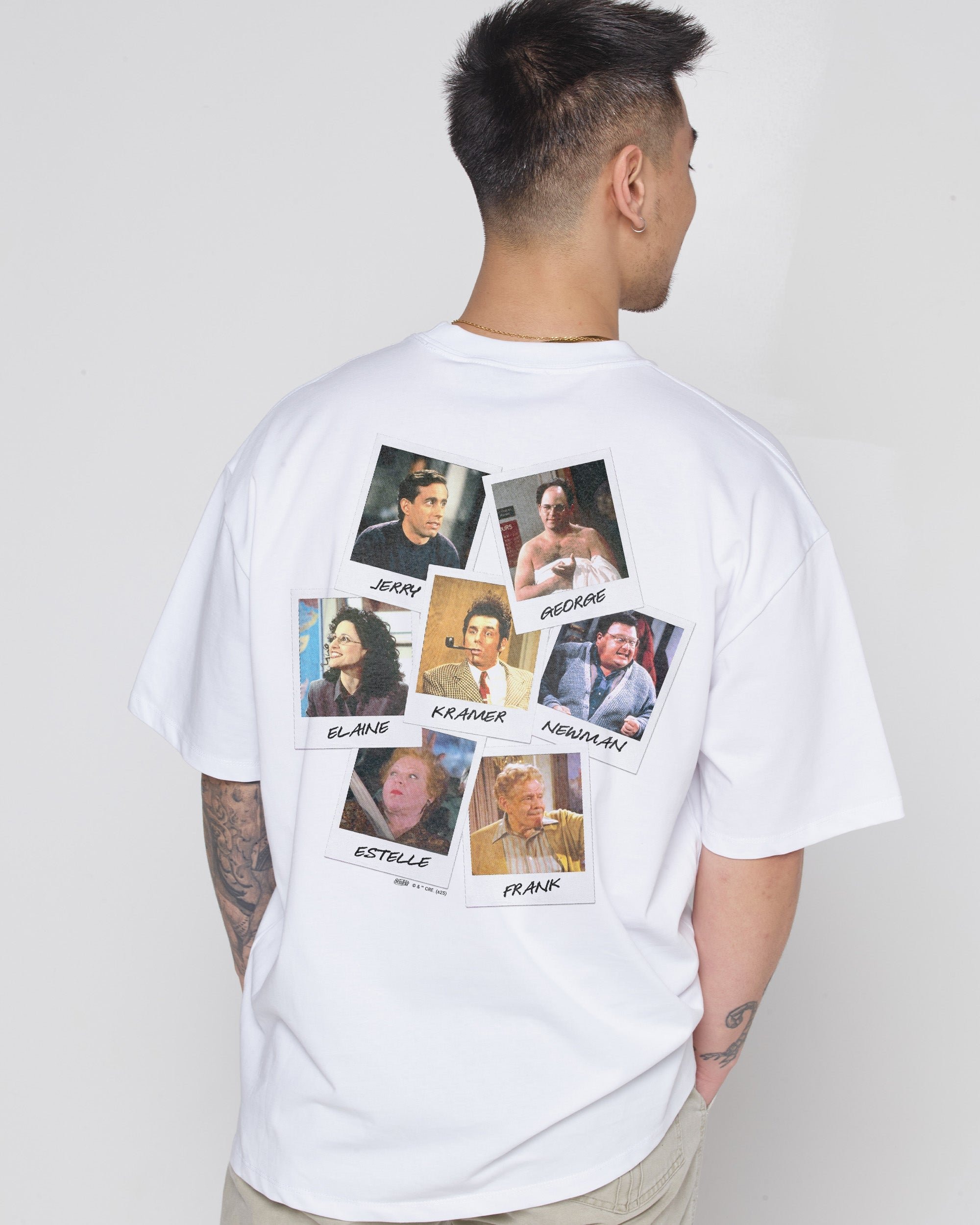 Group Photo Oversized Graphic Tee - Seinfeld Collab Unisex 90s Boxy Fit