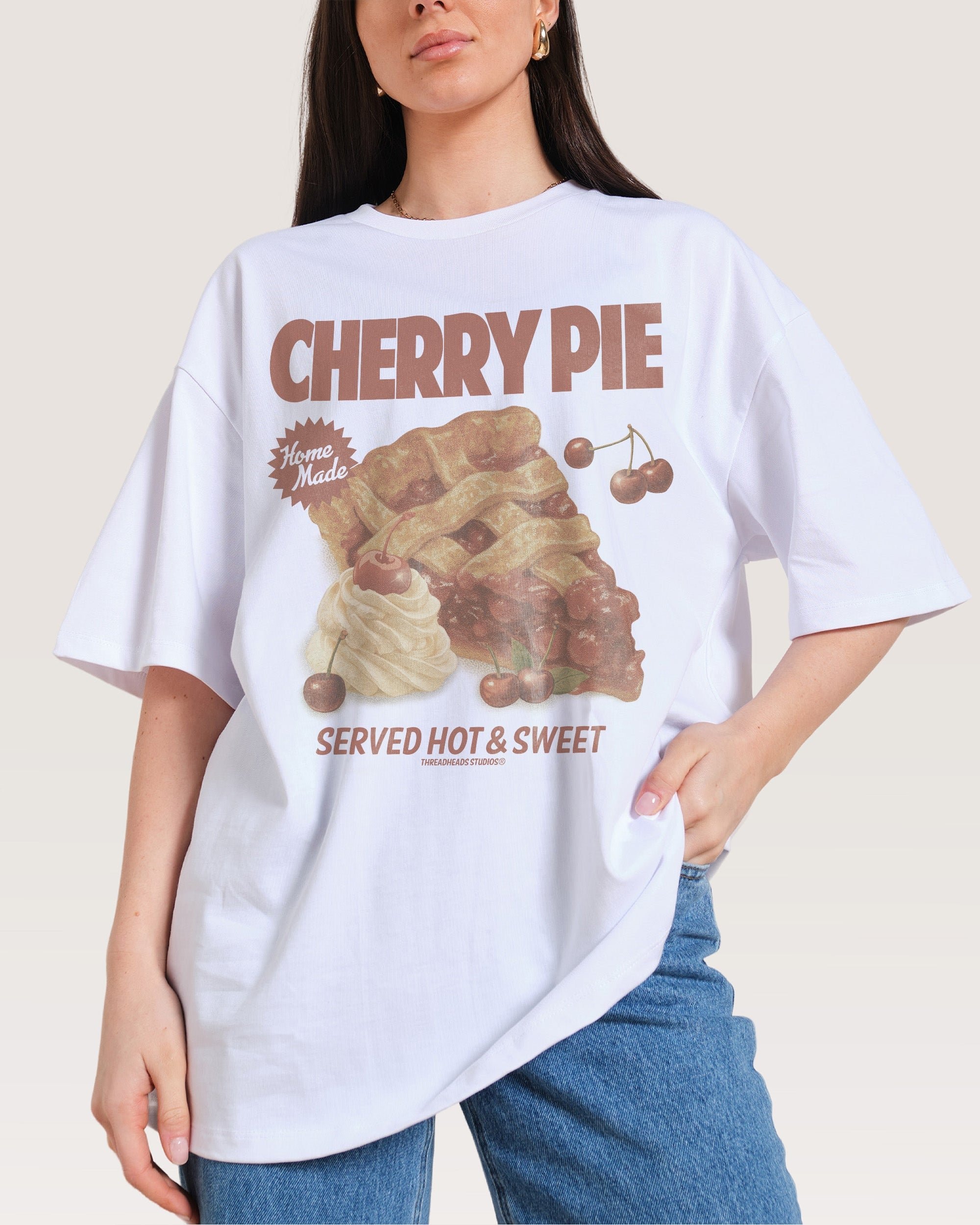 Hot & Sweet Oversized Graphic Tee - Threadheads Unisex 90s Boxy Fit 100% Combed Cotton
