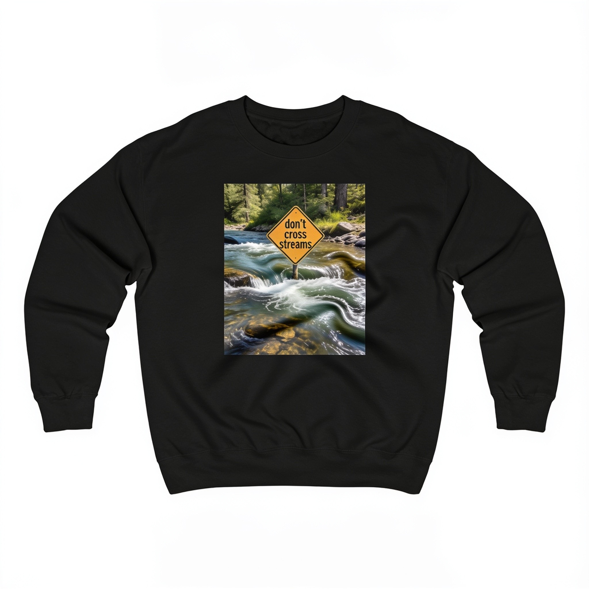 Don't Cross Streams Ugly Sweater - Ghostbusters Crewneck Sweatshirt