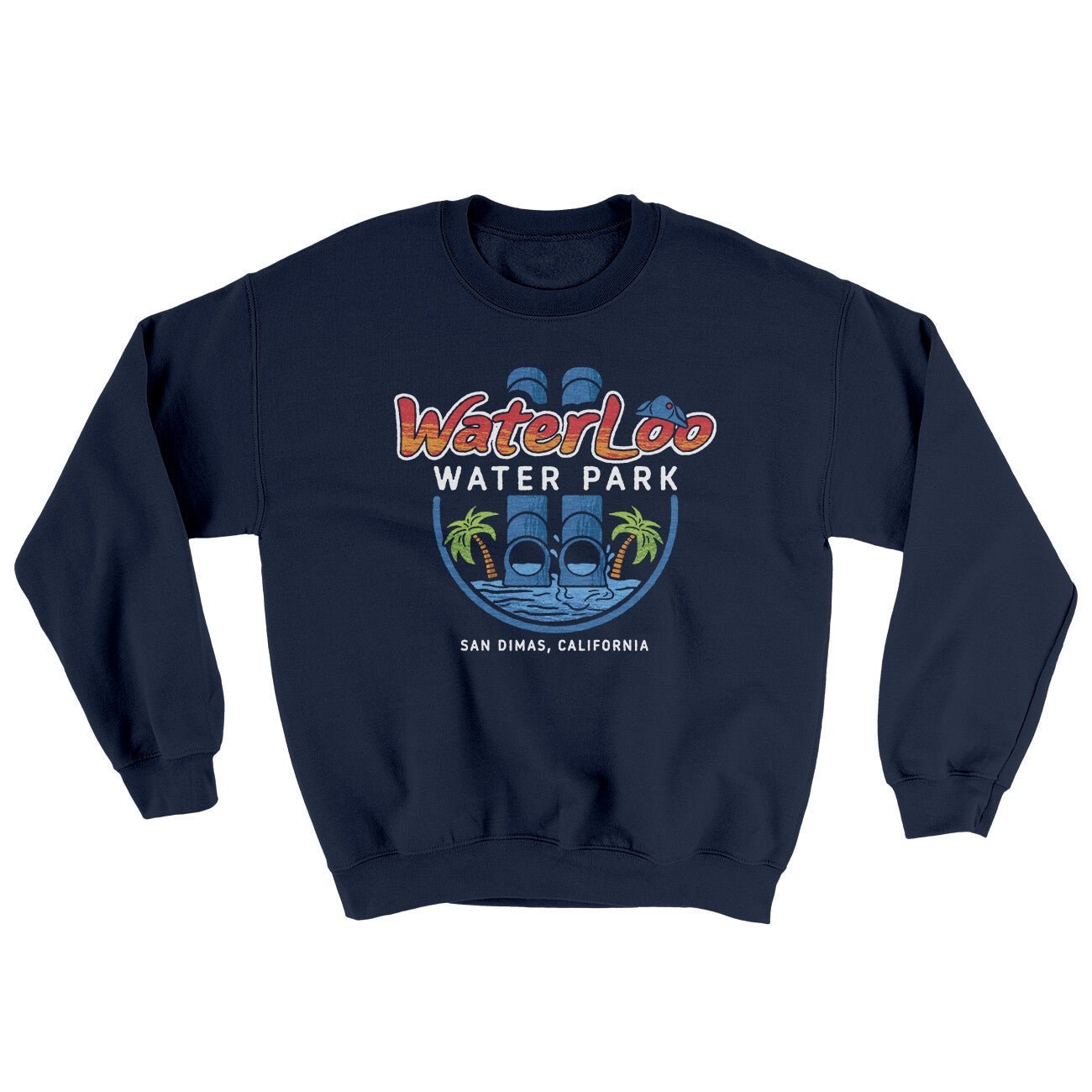 Waterloo Water Park San Dimas Ugly Sweater Crewneck Sweatshirt