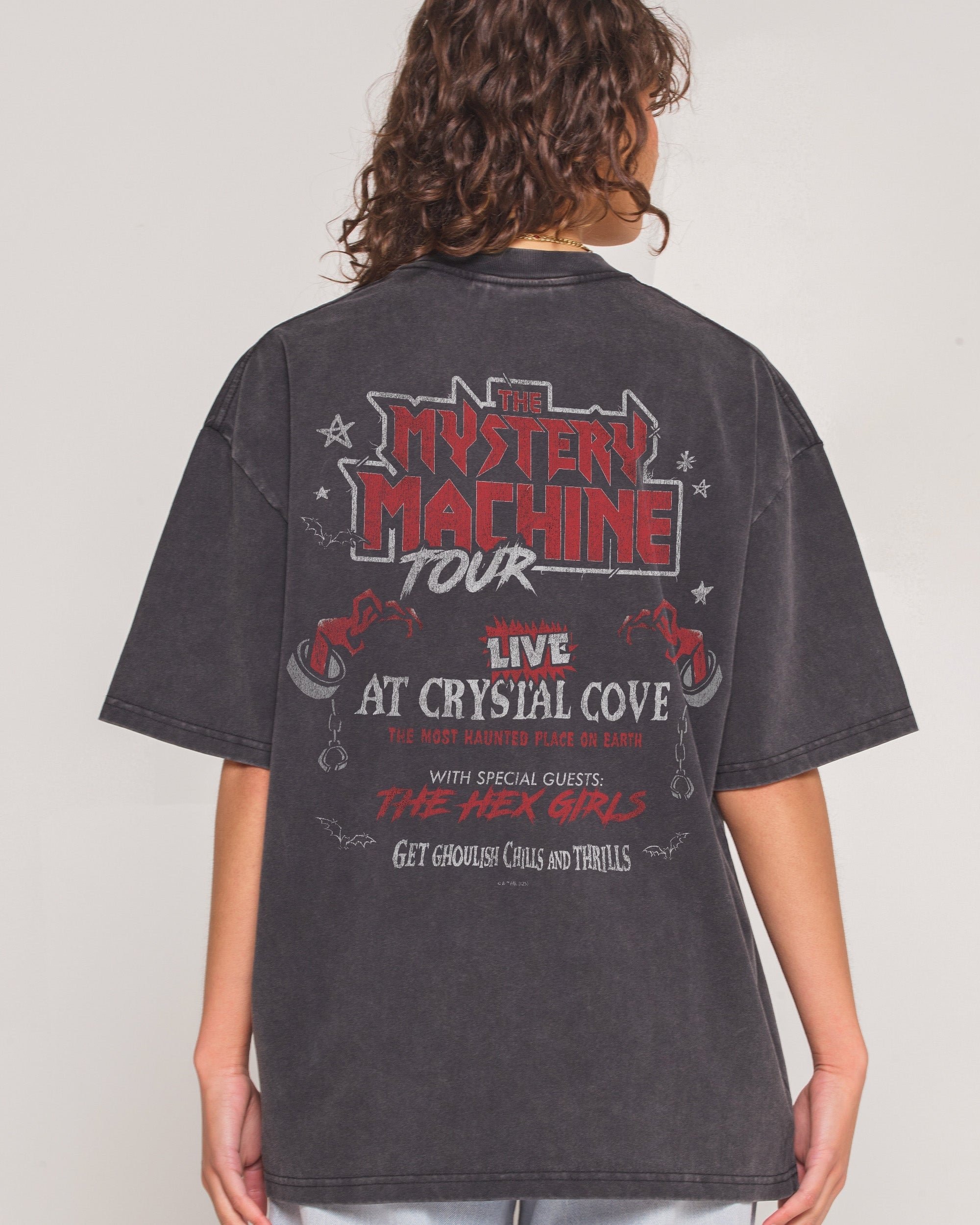 Scooby-Doo Mystery Machine Tour Oversized Graphic Tee - Unisex 100% Combed Cotton