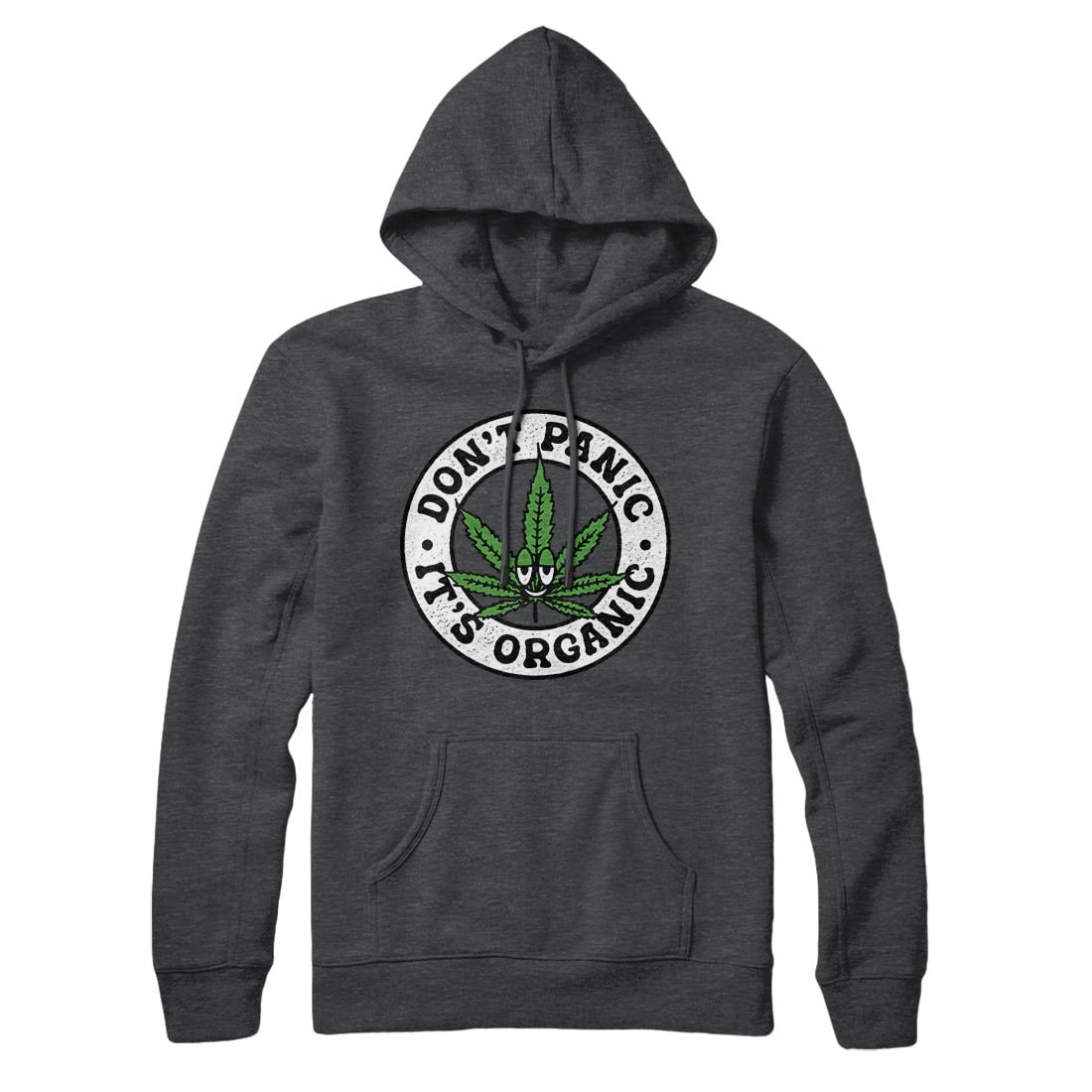 Don't Panic It's Organic Unisex Pullover Hoodie - Cotton Polyester Blend