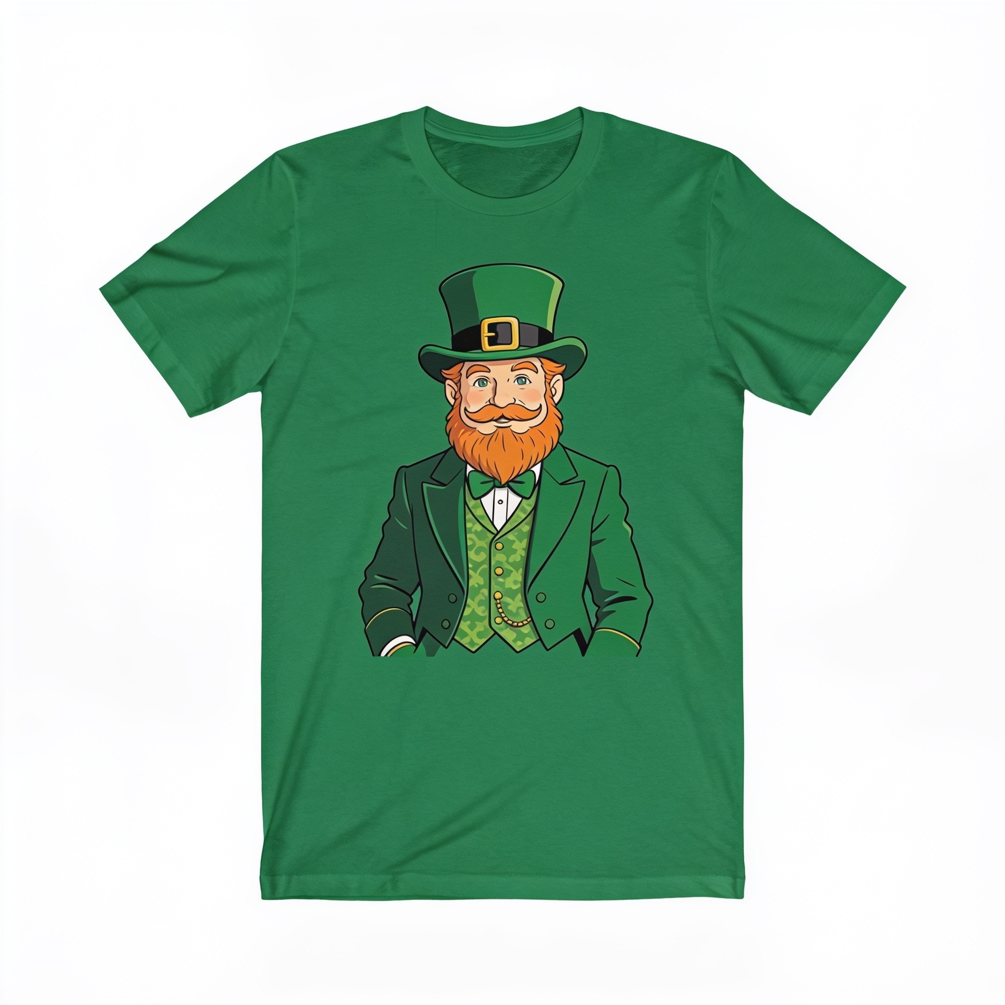 Irish Leprechaun Suit Men's Unisex T-Shirt - Soft Cotton Crew Neck Graphic Tee