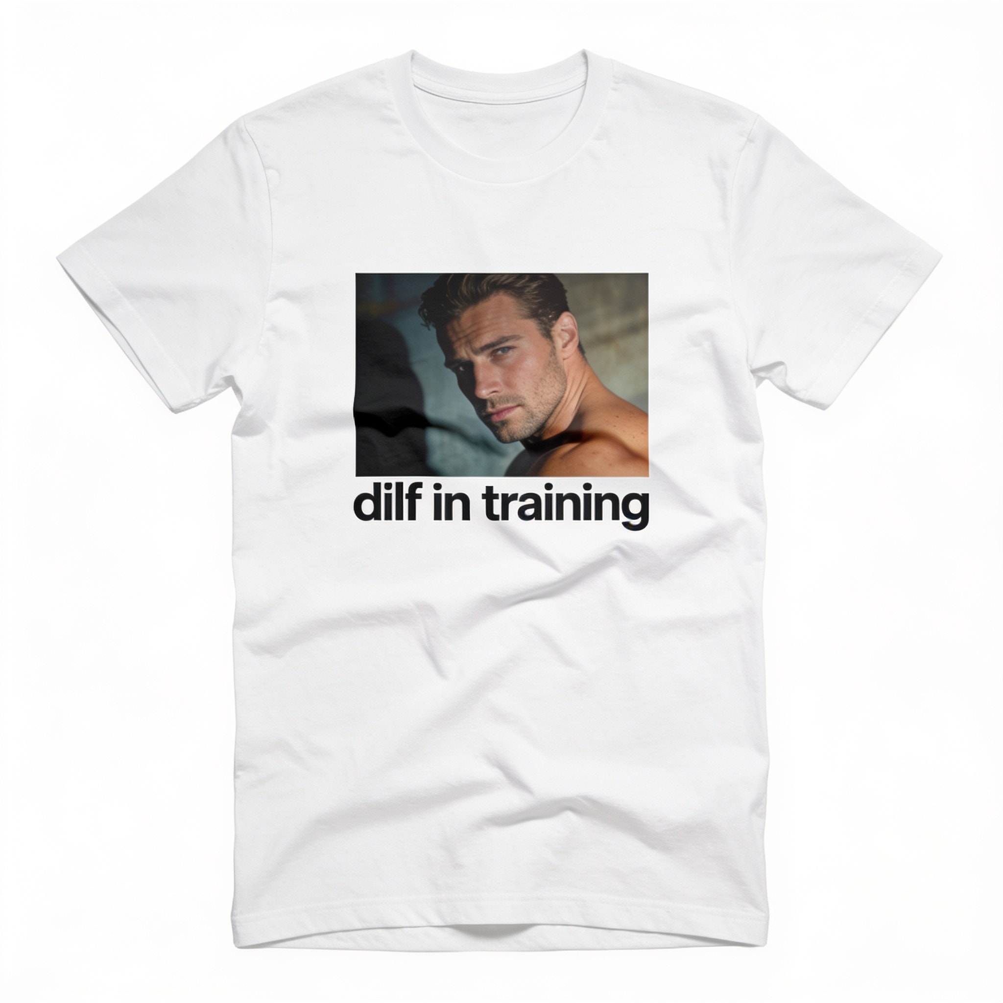 Dilf in Training Oversized Graphic Tee - Unisex 100% Combed Cotton Heavyweight T-Shirt