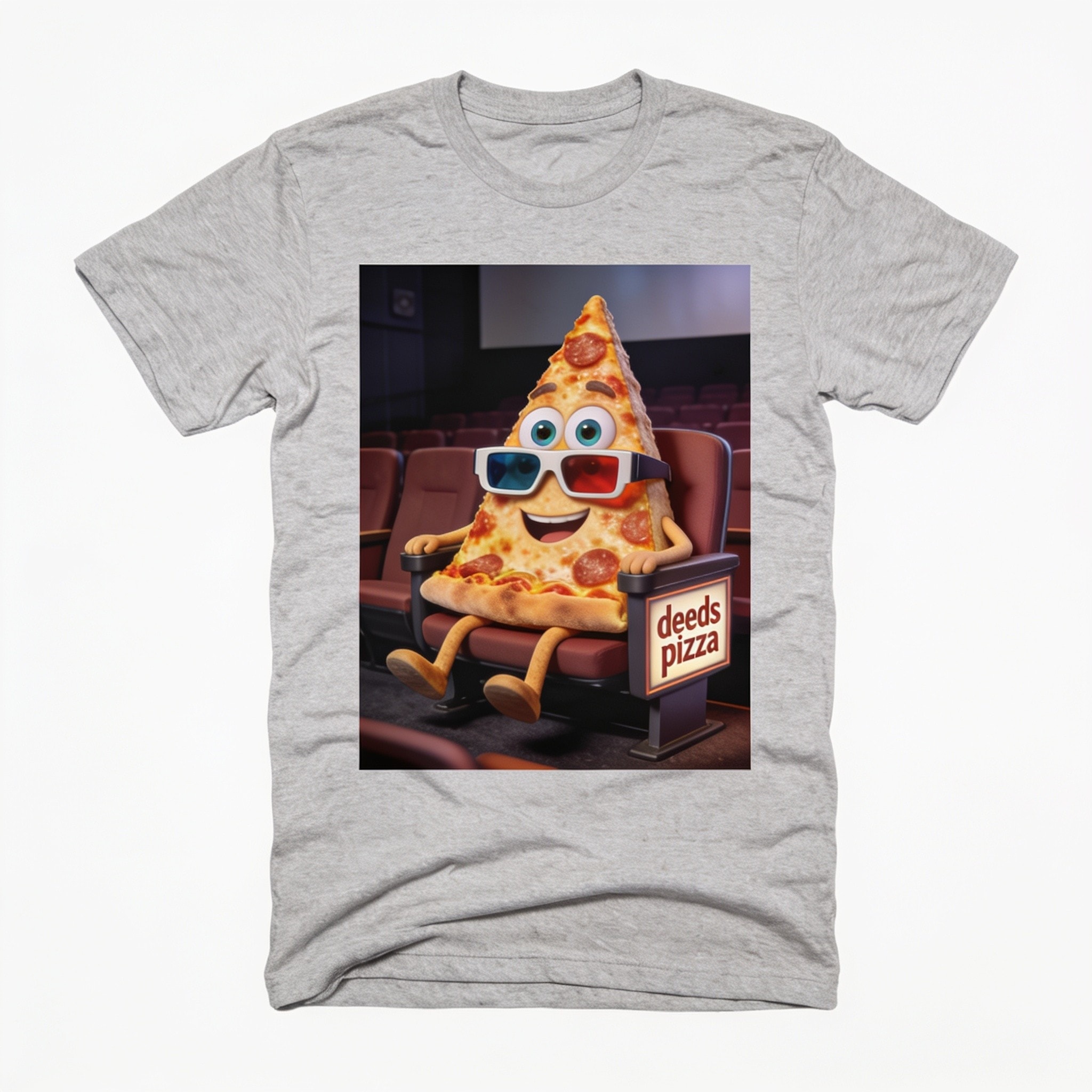 Deeds Pizza Funny Movie Unisex T-Shirt - Soft Cotton Crew Neck Tee