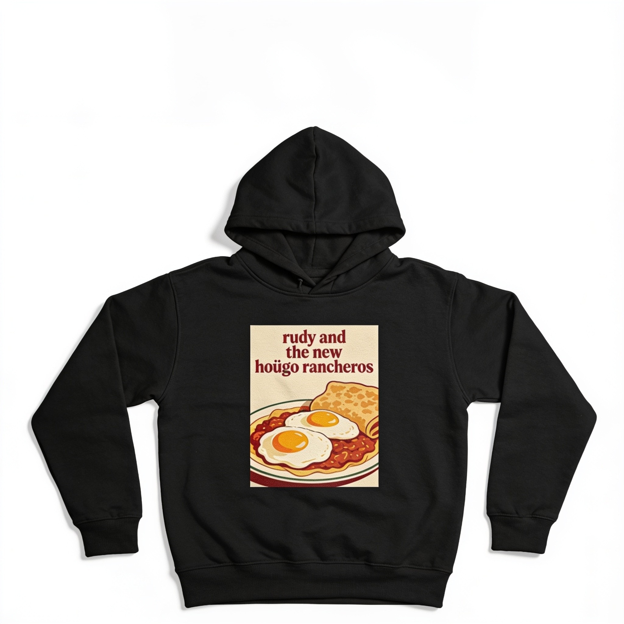 Rudy And The New Huevo Rancheros Unisex Pullover Hoodie - Cotton Polyester Blend