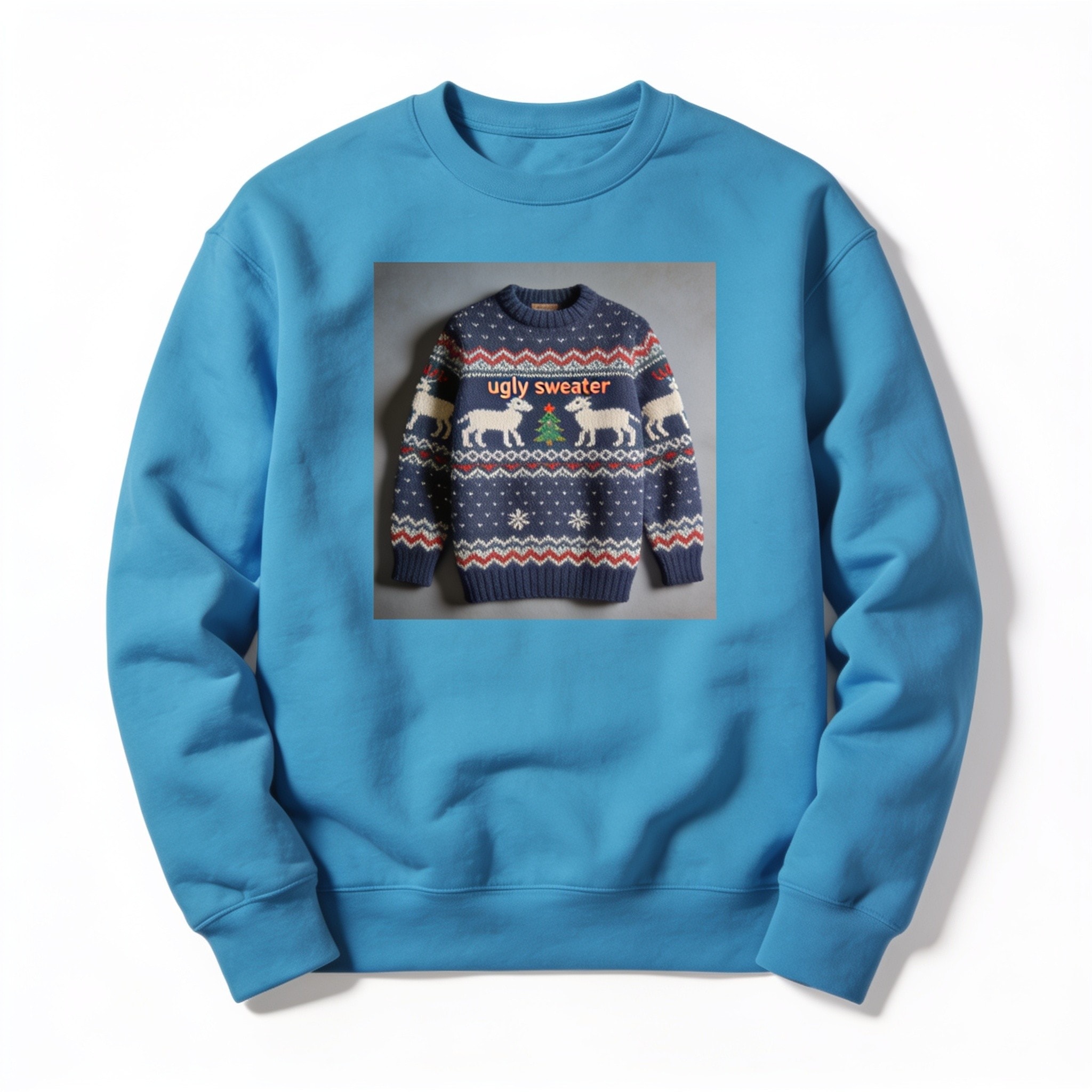 60 Percent Of The Time It Works Every Time Ugly Sweater - Crewneck Sweatshirt