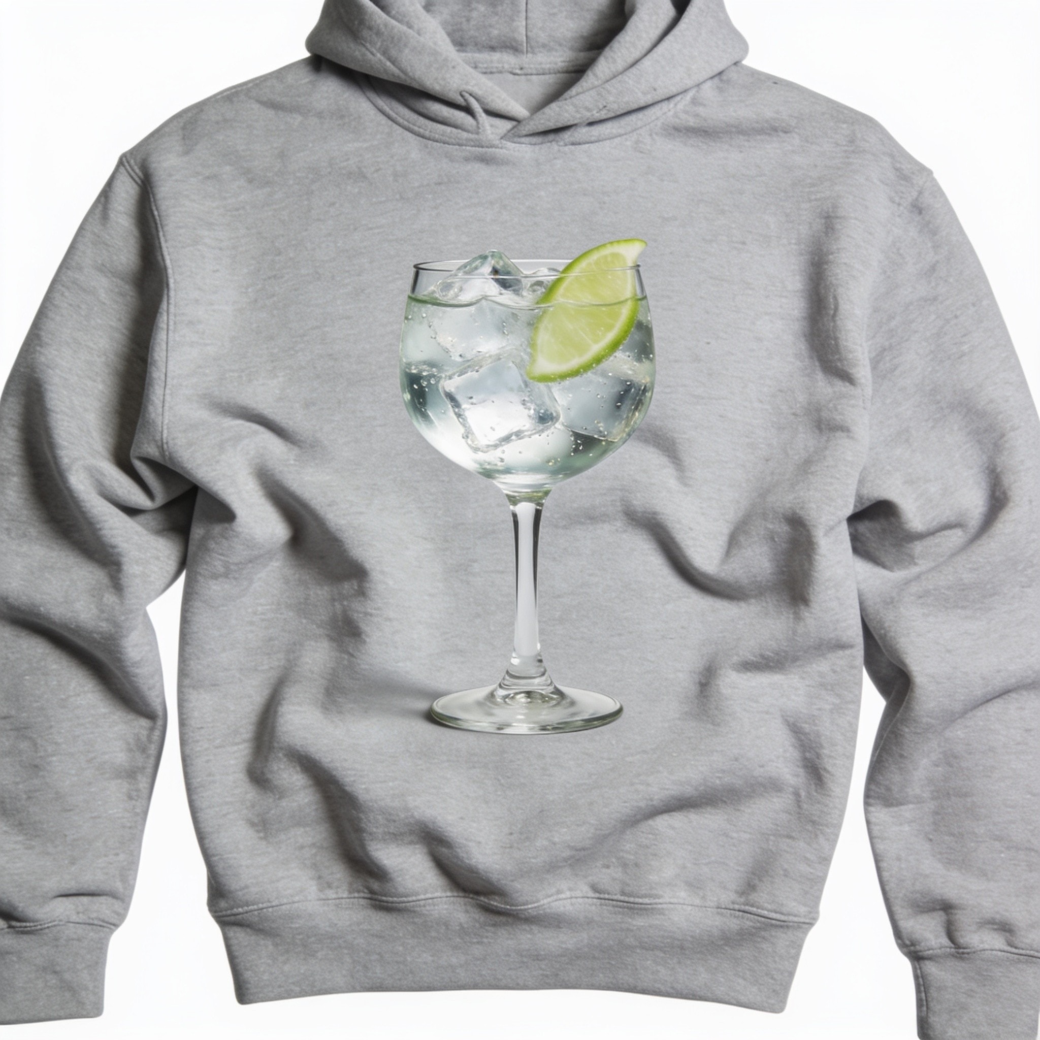 Gin And Tonic Hoodie Unisex Pullover Cotton Polyester Loose Fit