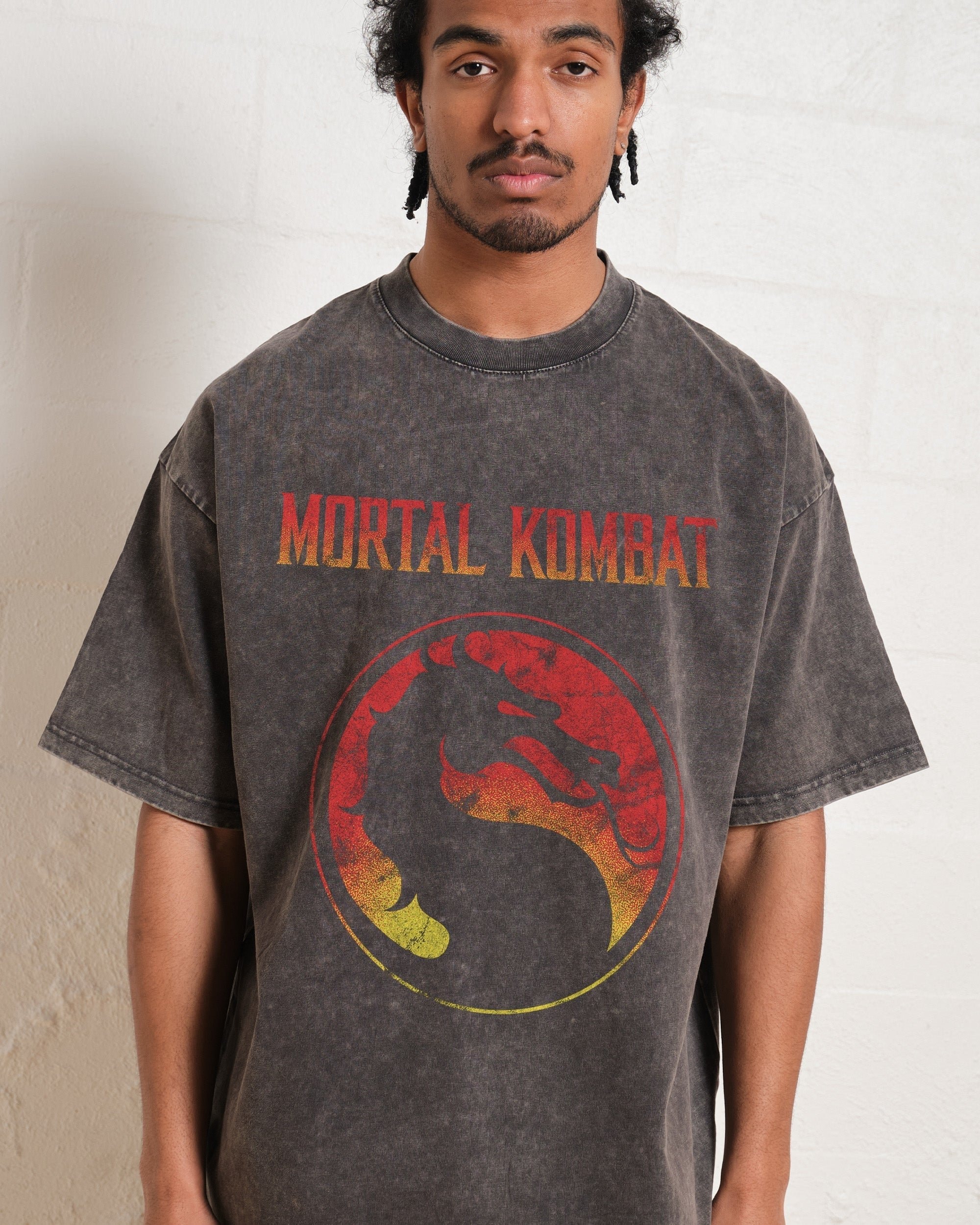 Mortal Kombat Logo Oversized Graphic Tee - Unisex 100% Combed Cotton Heavyweight