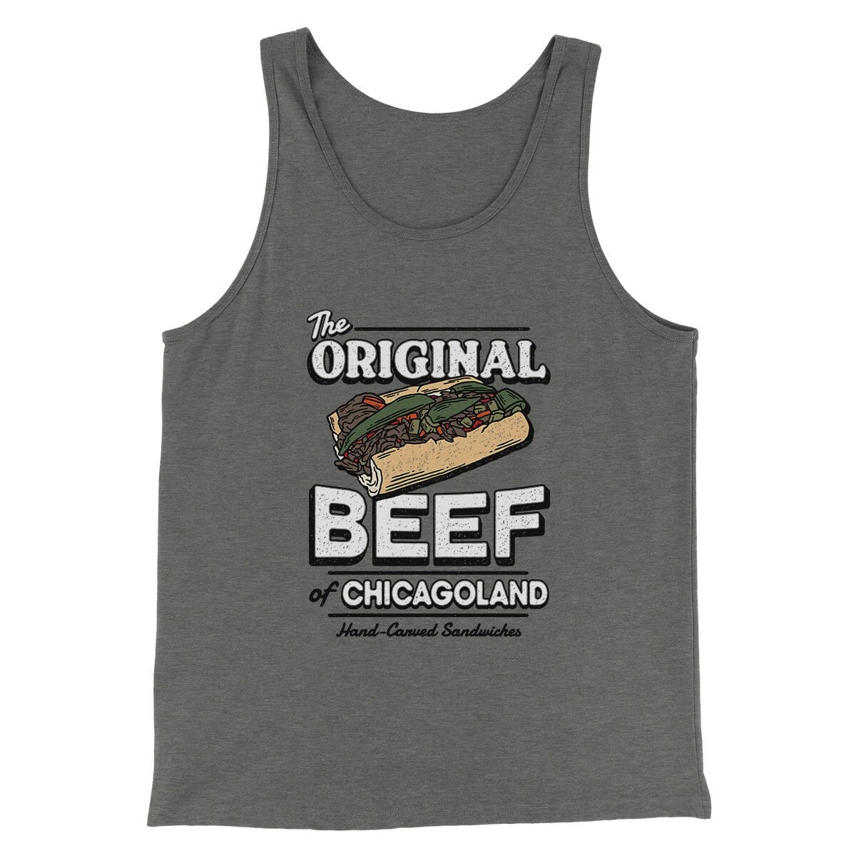Original Beef Of Chicagoland Men/Unisex Tank Top - Combed Ring-Spun Cotton