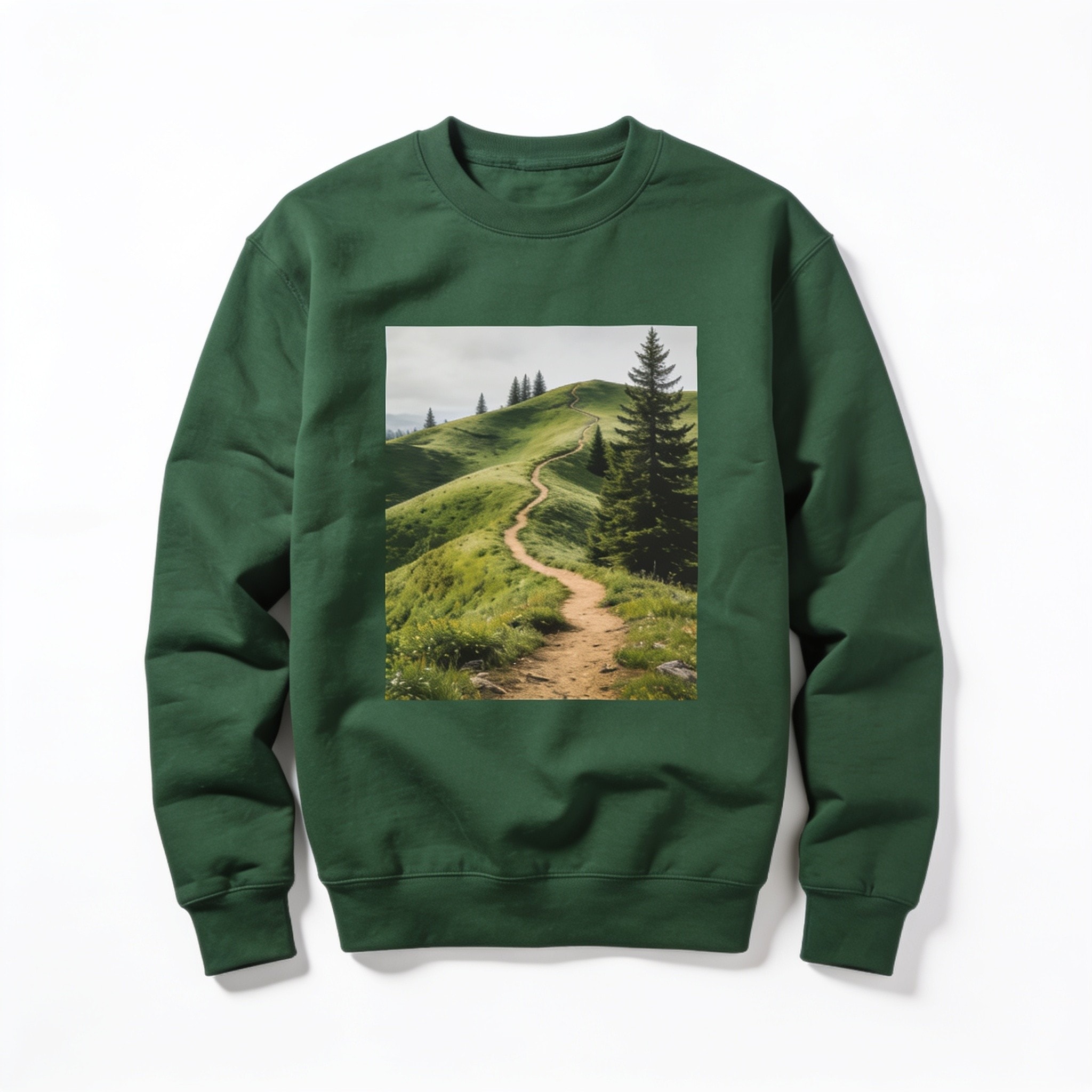 Great Minds Think A Hike Ugly Sweater - Men's Crewneck Sweatshirt