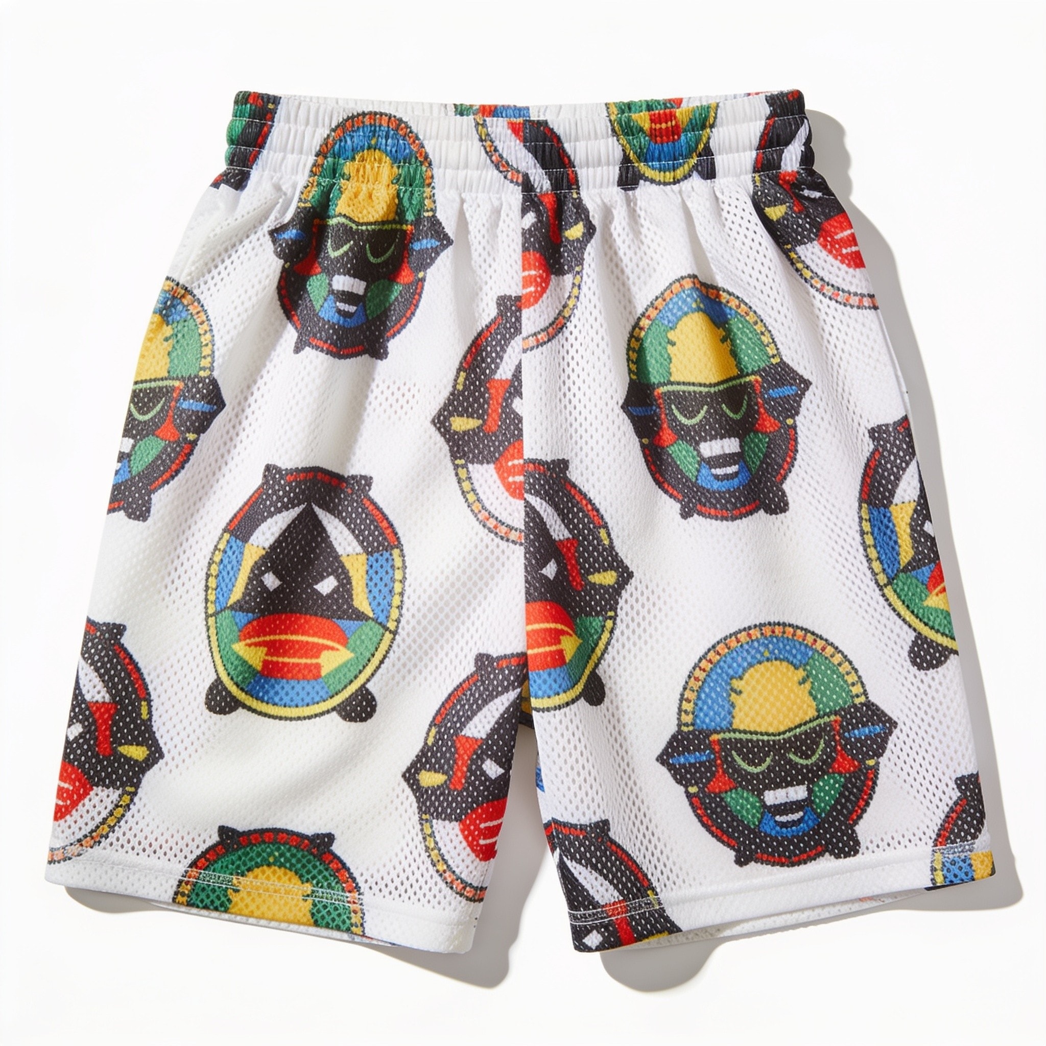 Backyard Legends Mesh Shorts - Allover Pattern, 5" Inseam, Polyester