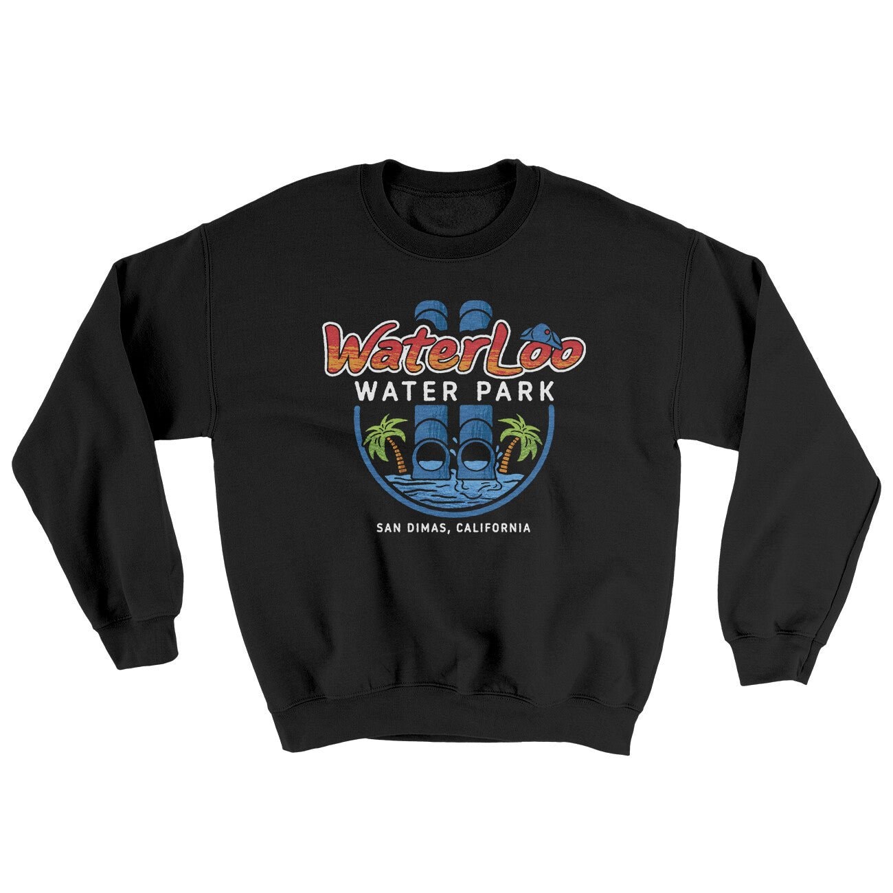 Waterloo Water Park San Dimas Ugly Sweater Crewneck Sweatshirt