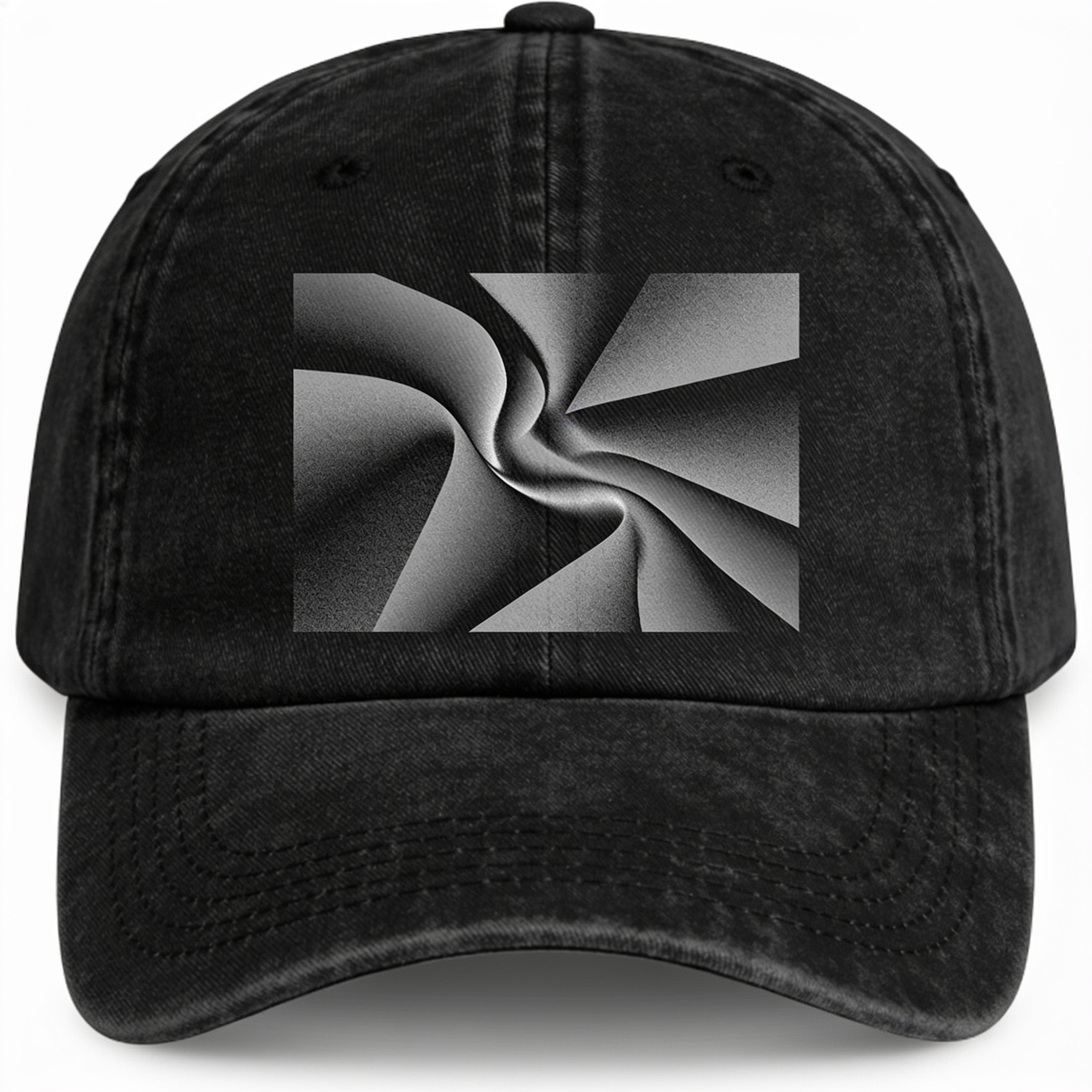 Essential Black Washed Cotton Hat - Breathable Adjustable Acid Wash Cap
