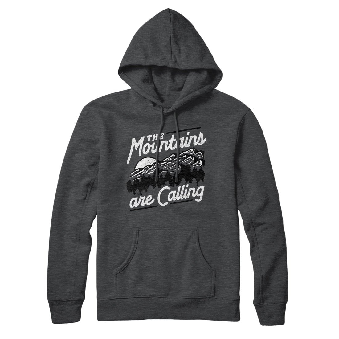 The Mountains Are Calling Unisex Pullover Hoodie - Cotton Polyester Loose Fit