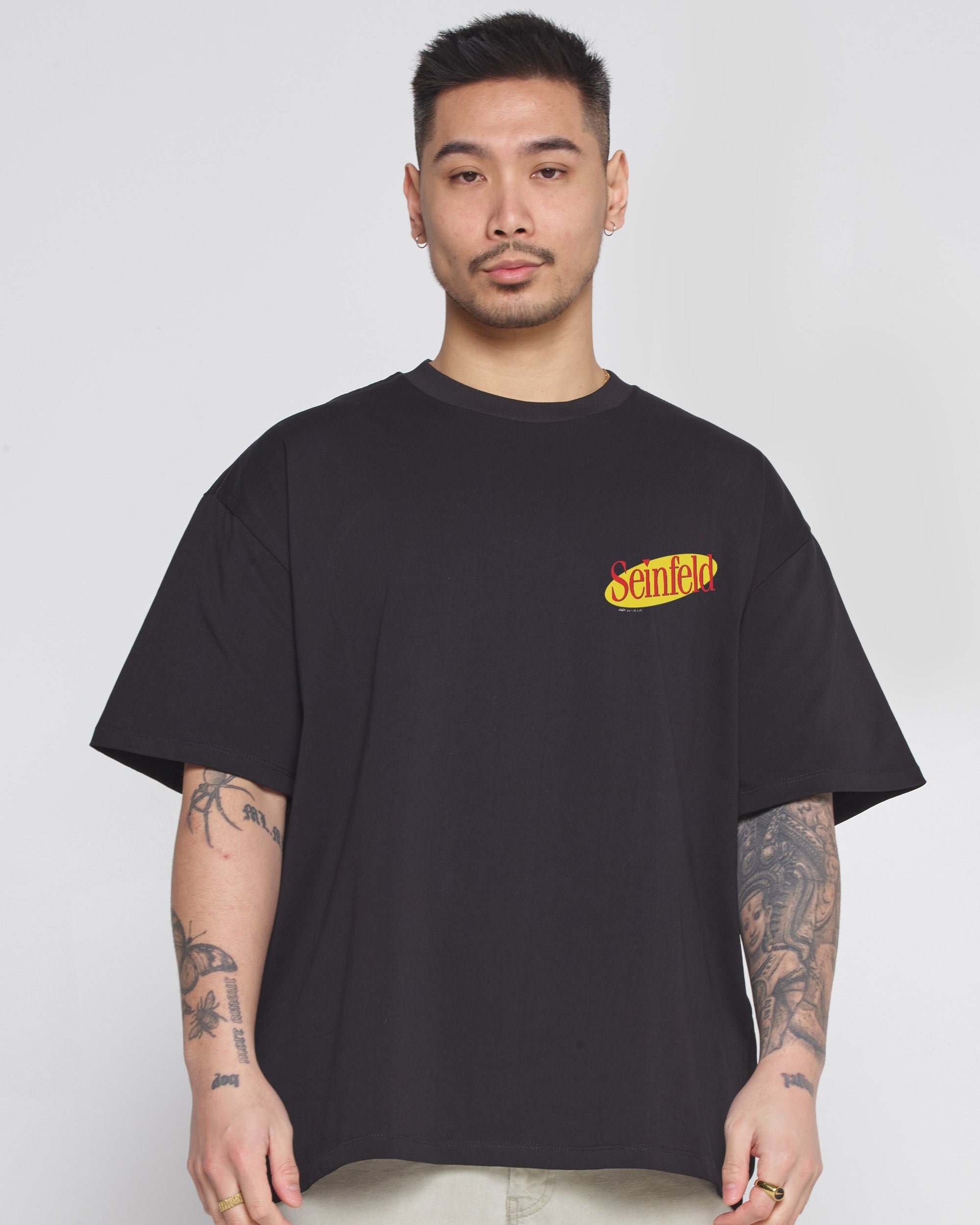 Group Photo Oversized Graphic Tee - Seinfeld Collab Unisex 90s Boxy Fit