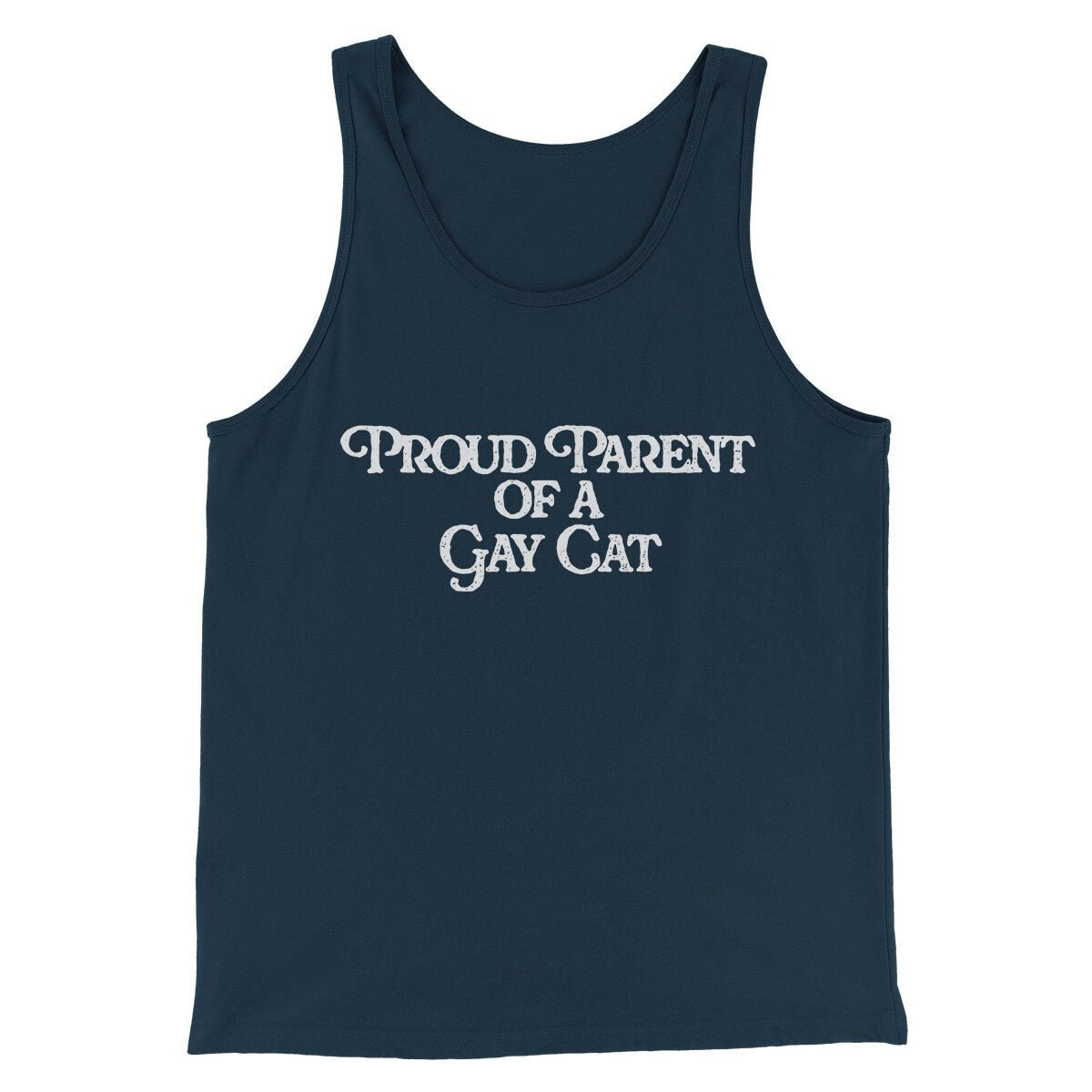 Proud Parent Of A Gay Cat Unisex Tank Top - Modern Fit Combed Cotton