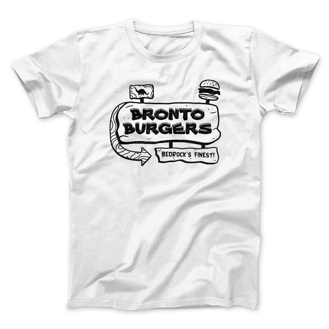 Bronto Burgers Bedrock Unisex T-Shirt - Soft Cotton Vintage Fit