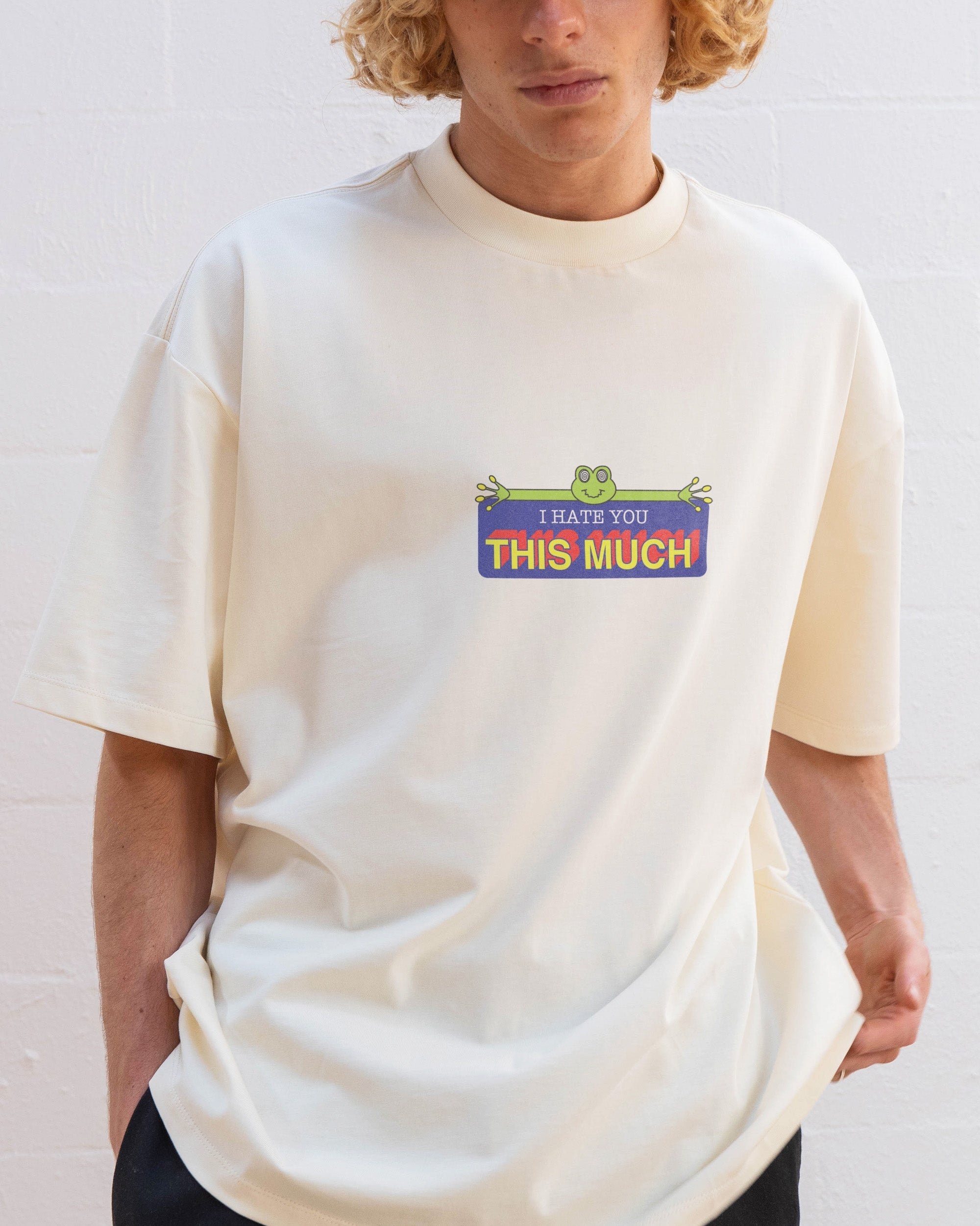 This Much Oversized Graphic Tee Unisex 90s Boxy Fit 100% Combed Cotton