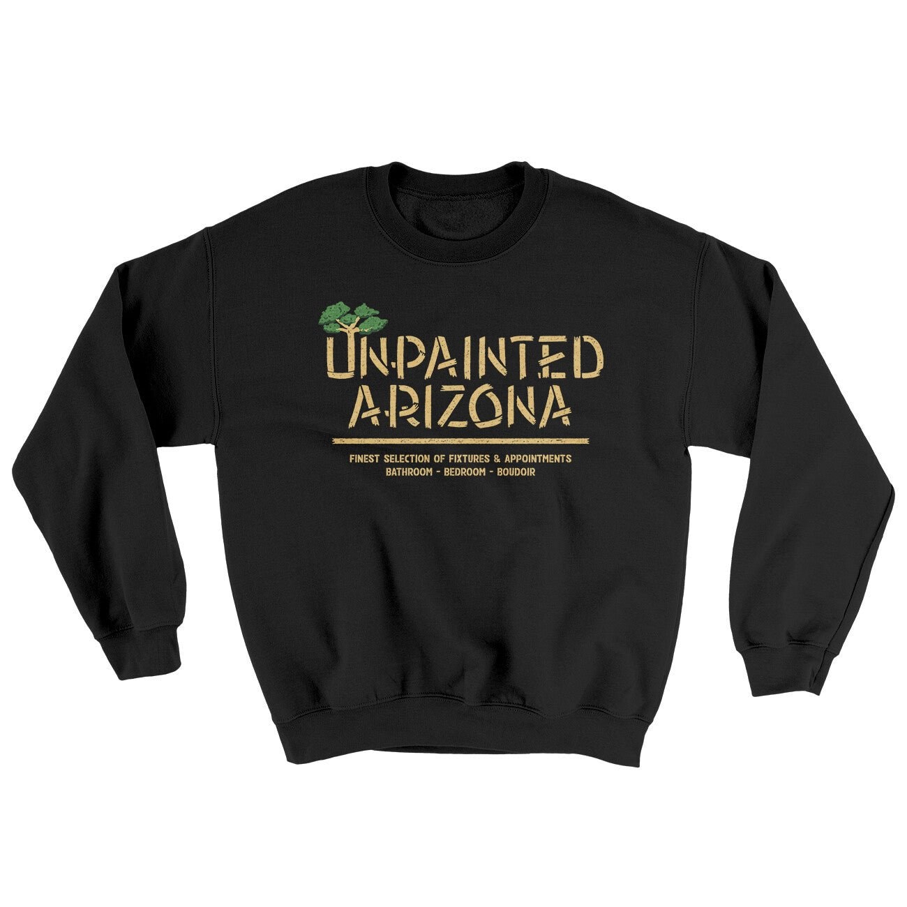 Unpainted Arizona Ugly Sweater - Soft 50/50 Cotton Poly Crewneck Sweatshirt
