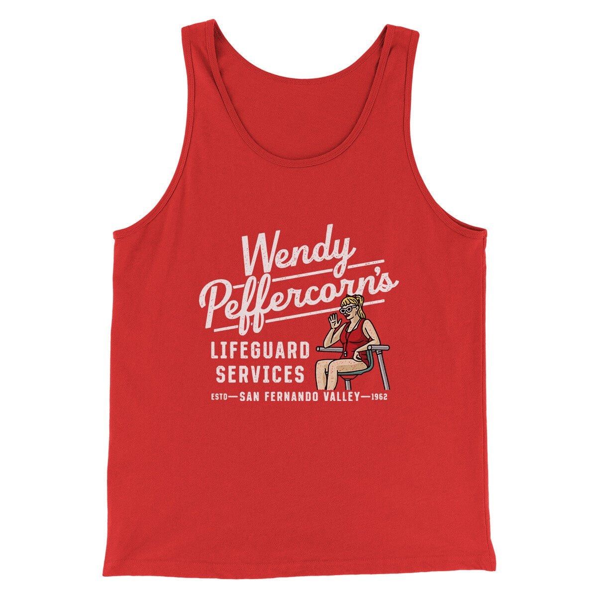 Wendy Peffercorn’s Lifeguard Services Men/Unisex Tank Top - Combed Ring-Spun Cotton